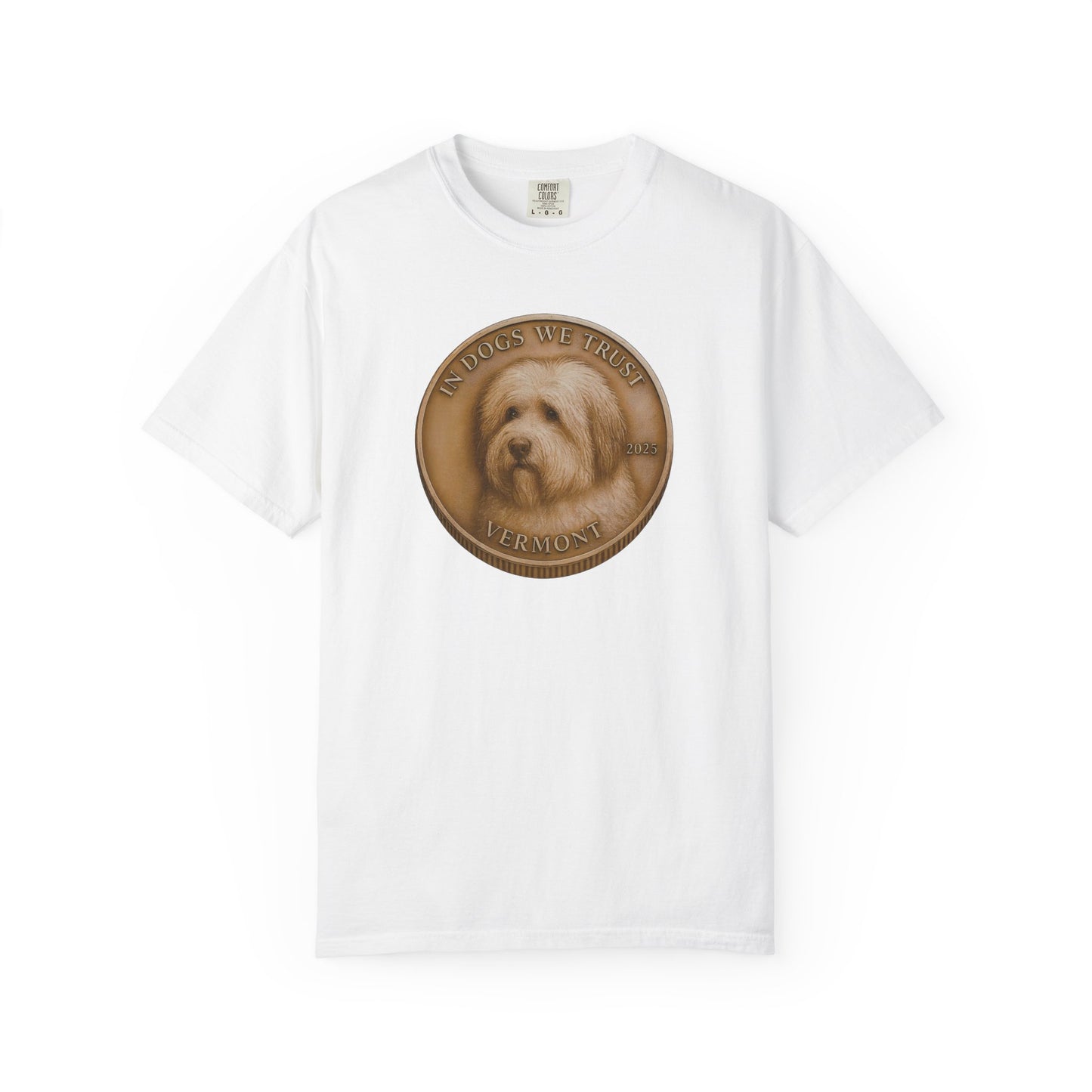 Vermont State Coin T-Shirt Collection - Proud Dog Breed Illustrations