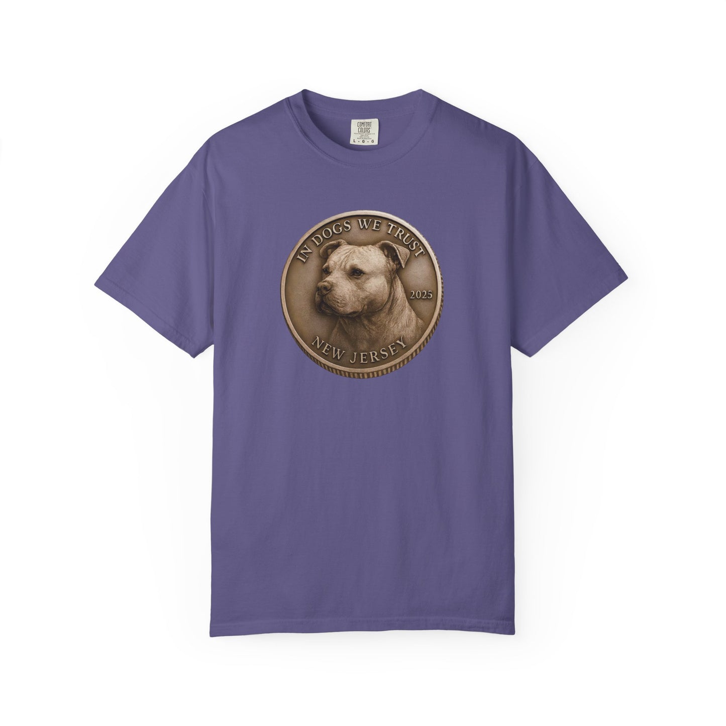 New Jersey State Coin T-Shirt Collection - Proud Dog Breed Illustrations