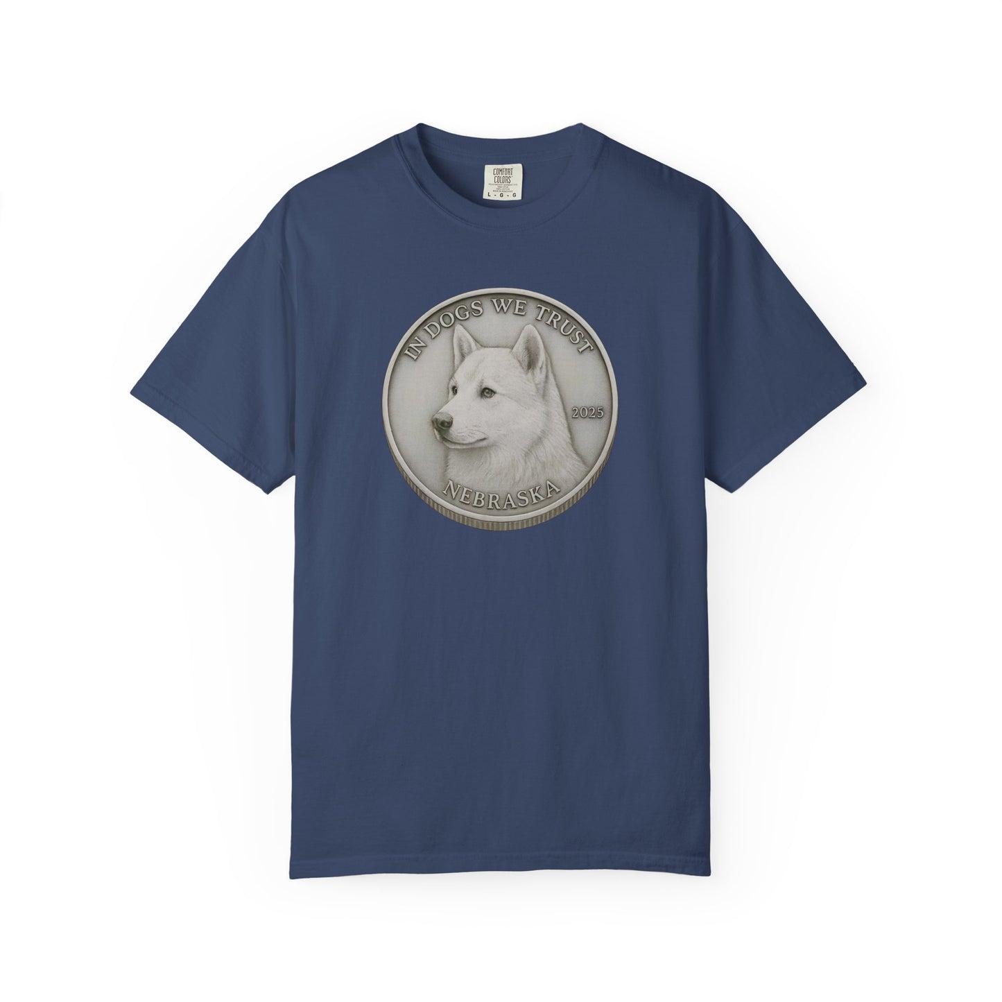 Nebraska State Coin T-Shirt Collection - Proud Dog Breed Illustrations