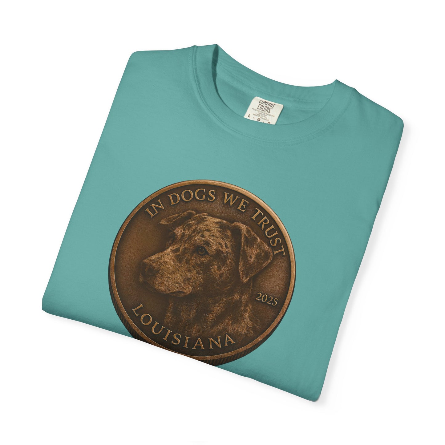 Louisiana State Coin T-Shirt Collection - Proud Dog Breed Illustrations