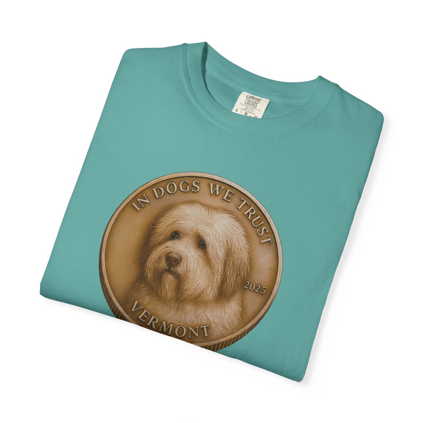 Vermont State Coin T-Shirt Collection - Proud Dog Breed Illustrations