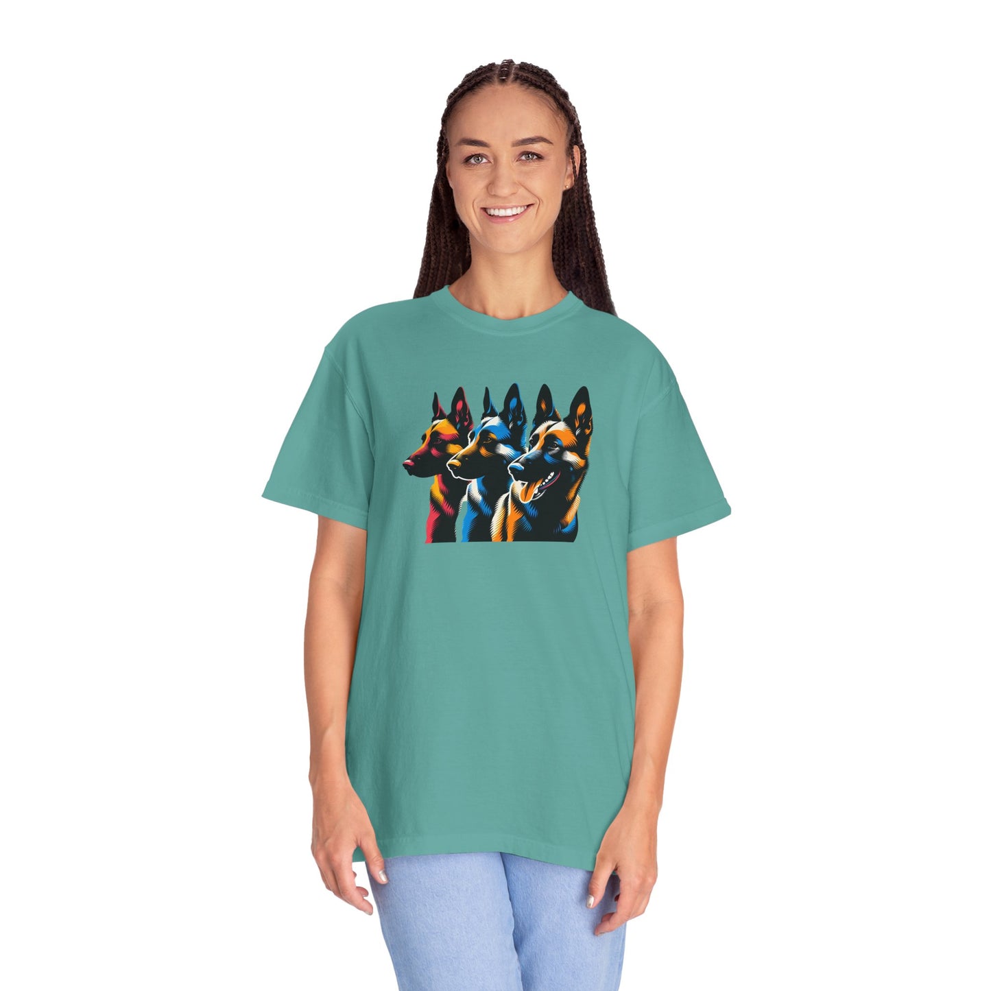 Colorful German Shepherd Unisex T-Shirt - Vibrant Dog Lover Tee