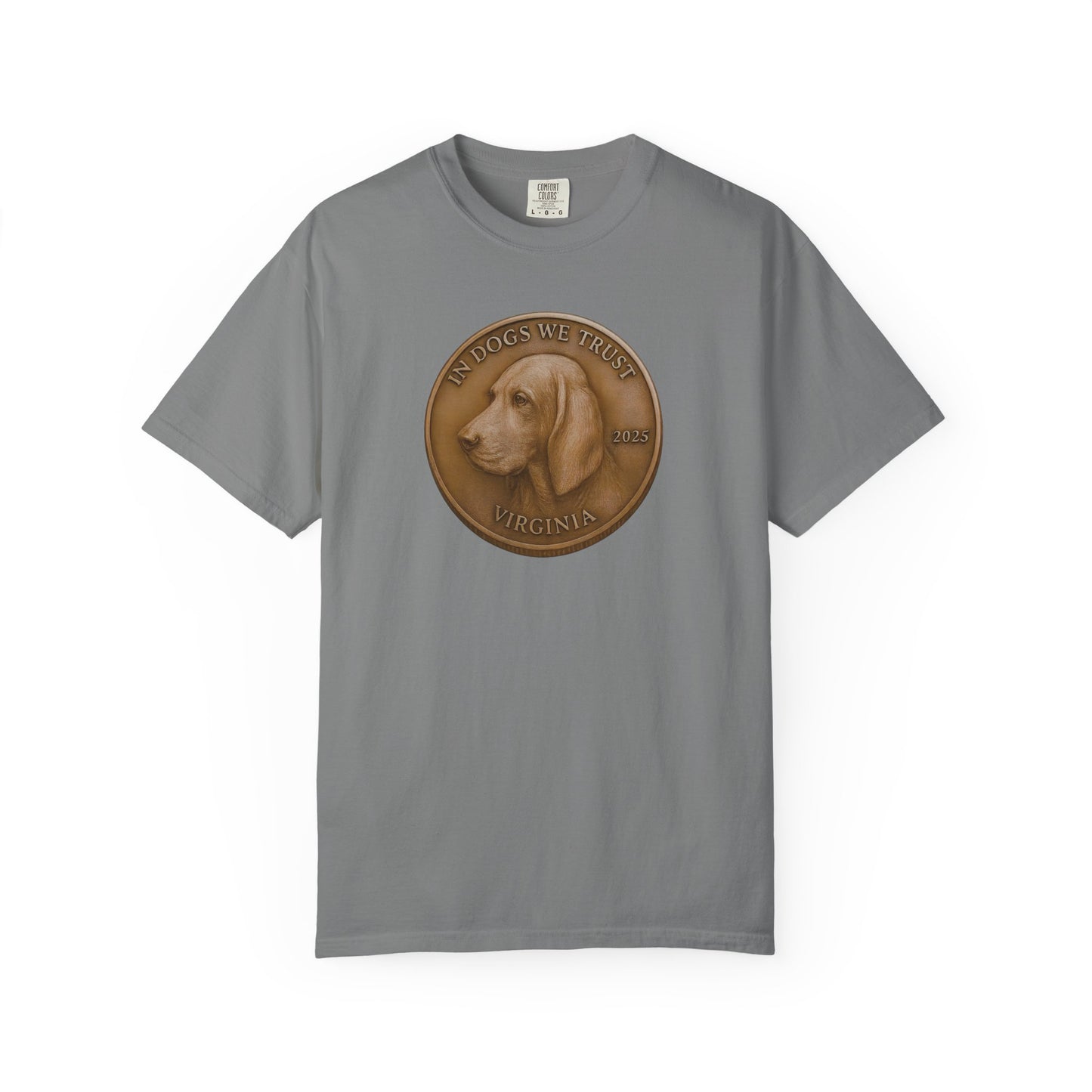 Virginia State Coin T-Shirt Collection - Proud Dog Breed Illustrations
