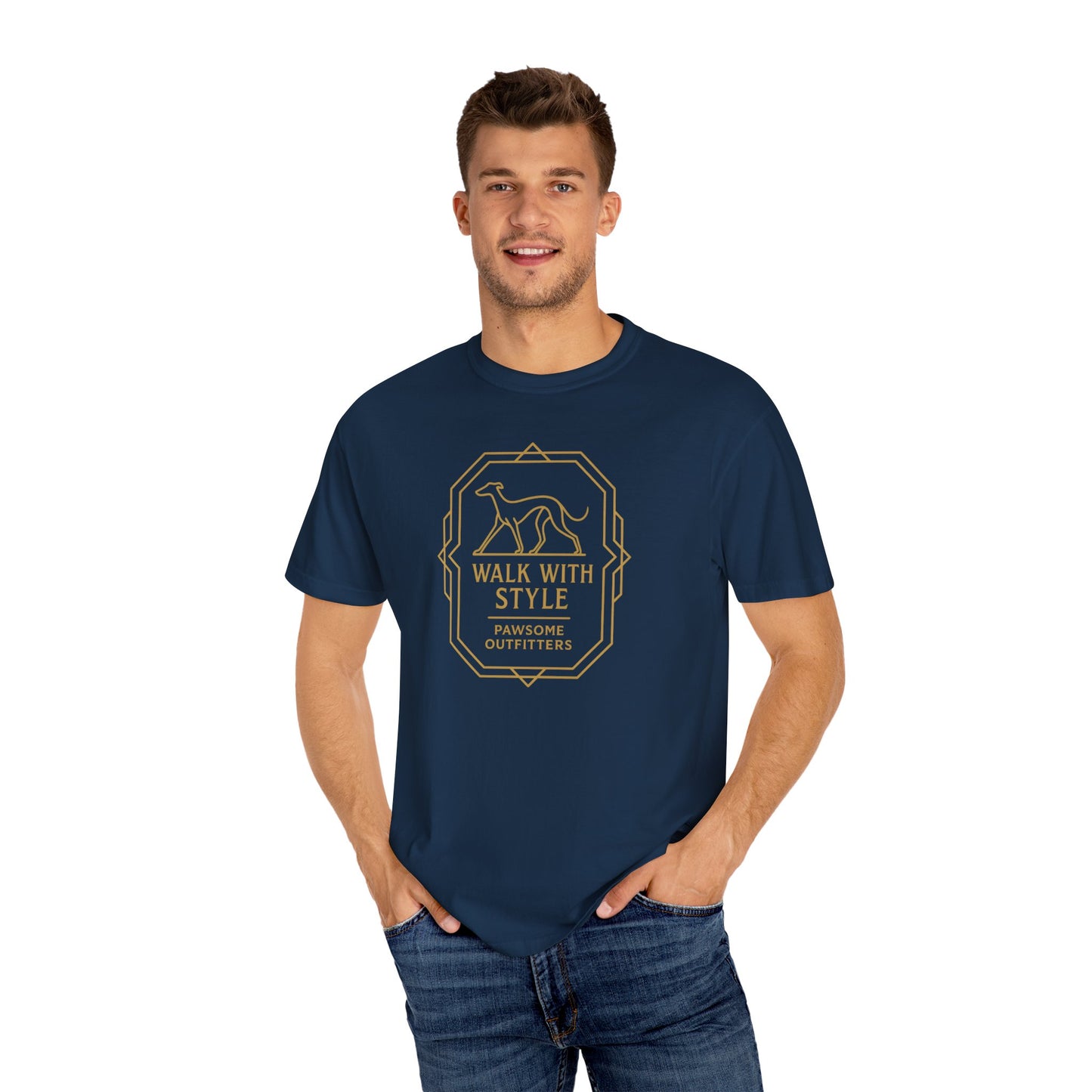 Stylish Dog Lovers T-Shirt, Casual Pet Owner Tee, Walk With Style Graphic Shirt, Gift for Dog Lovers, Comfortable Everyday Wear