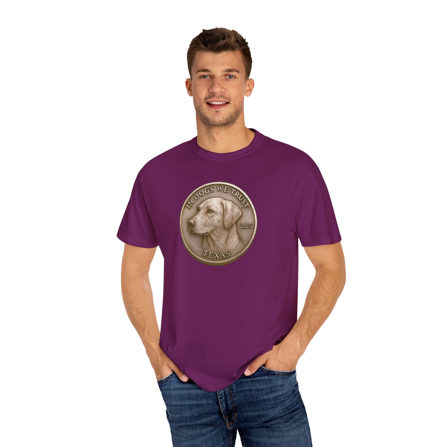 Texas State Coin T-Shirt Collection - Proud Dog Breed Illustrations
