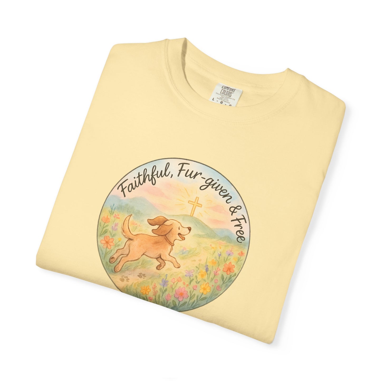 Faithful Dog Lover T-Shirt, Garment-Dyed Tee, Perfect Gift for Dog Owners, Pet Lovers, Animal Rescue Advocates, Casual Wear