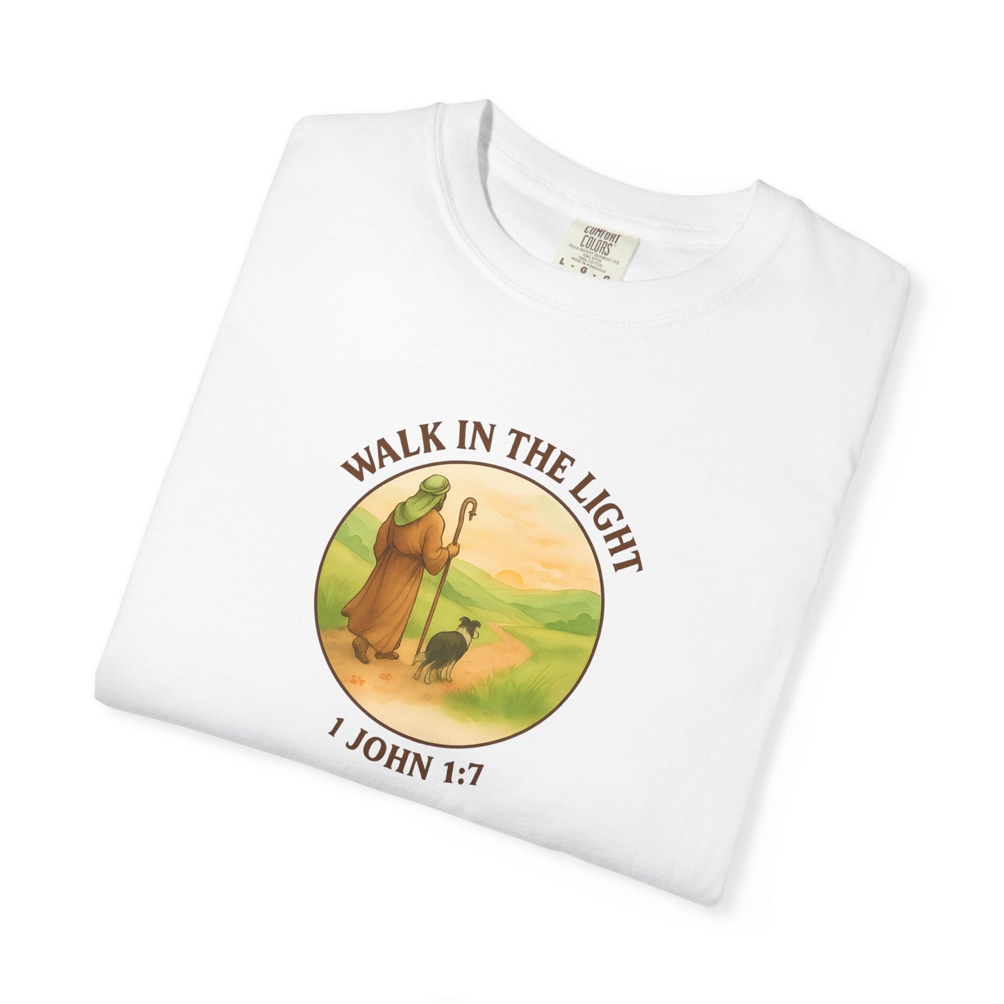 Walk in the light T-Shirt, Casual Fashion Tee, Motivational Gift, Unisex Graphic Tee, Perfect for Gifts and Celebrations