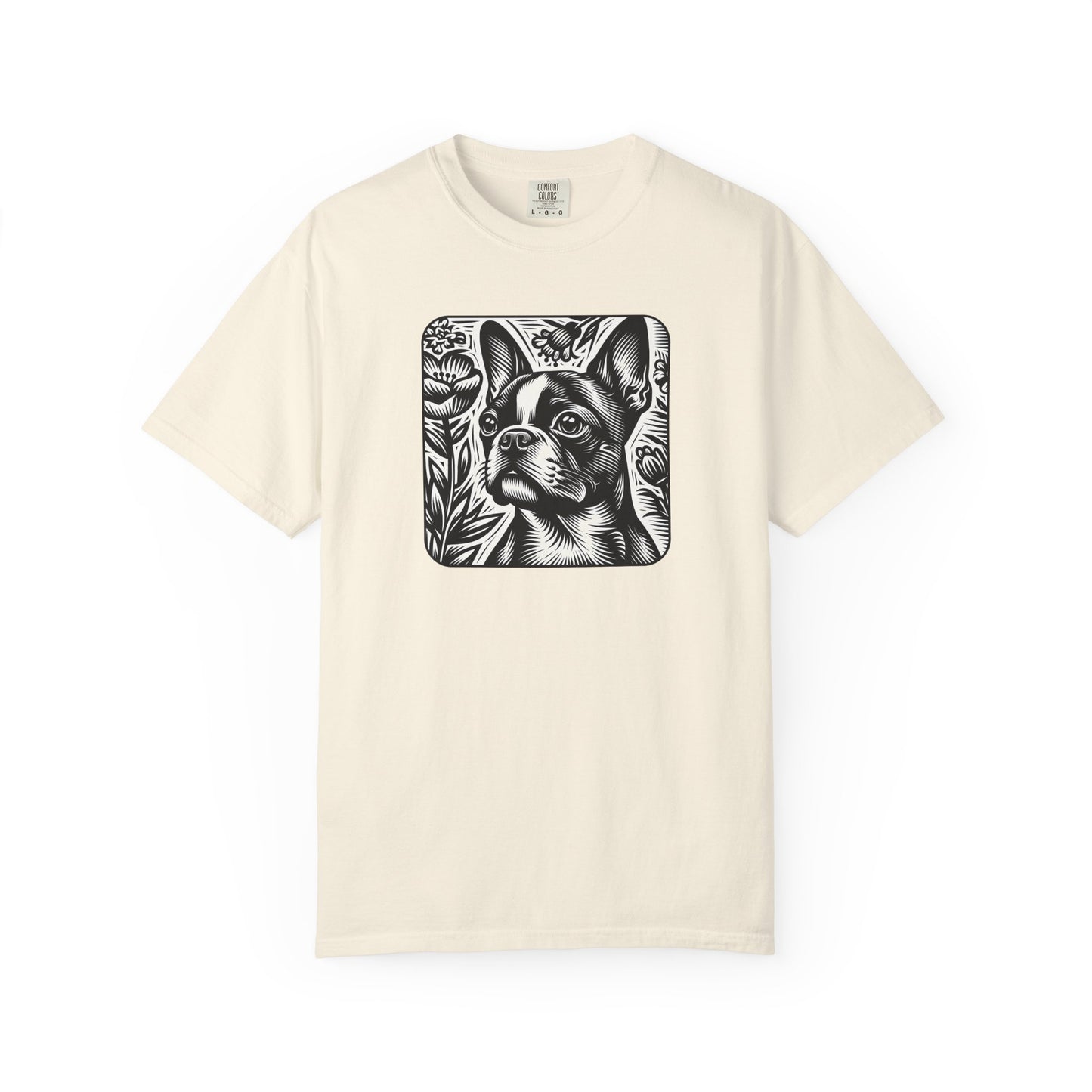 Vintage French Bulldog T-Shirt - Unisex Garment-Dyed Tee