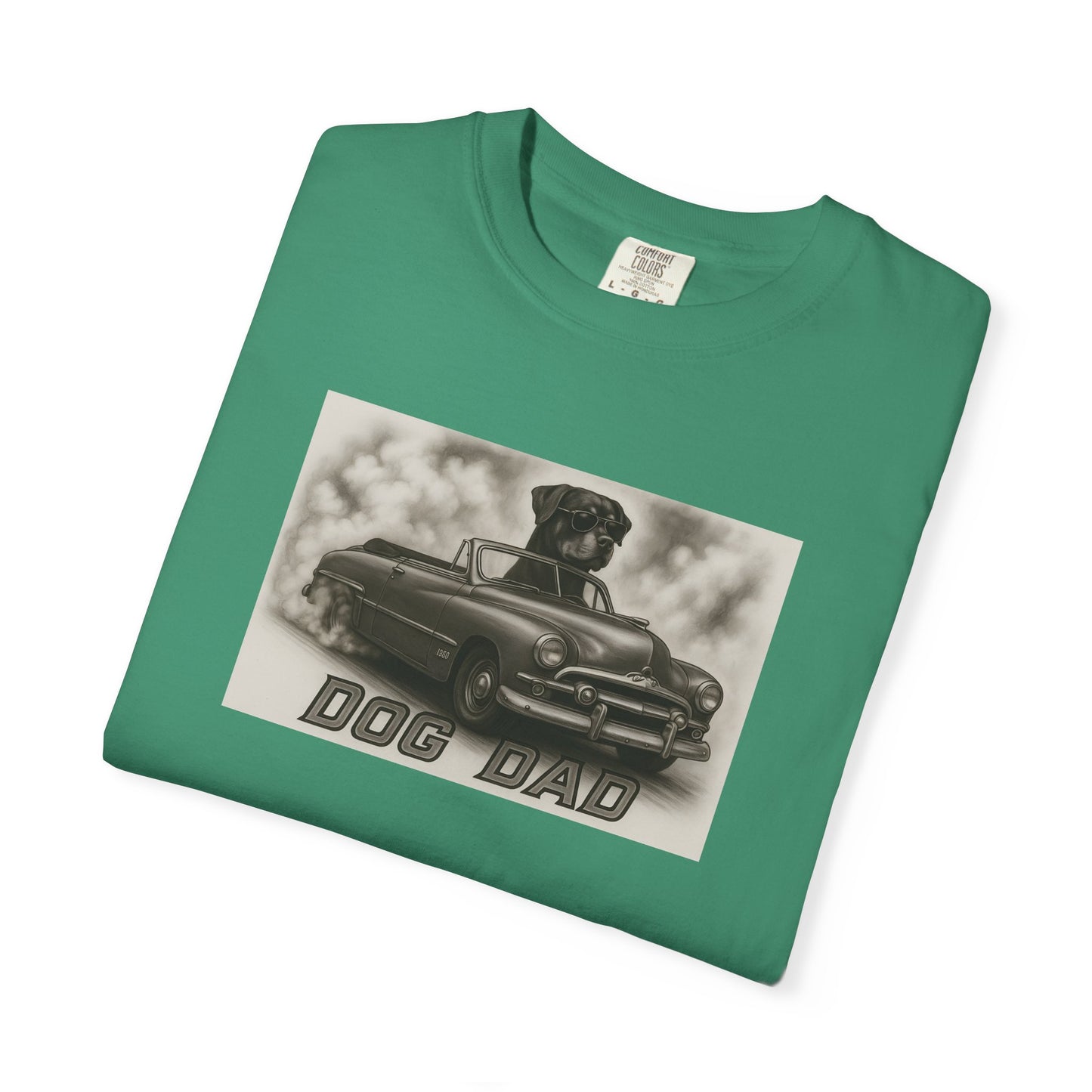 Dog Dad - Rottweiler - Cool Dogs in Cool Cars T-Shirt Collection | Funny Dog Lover Apparel for Men