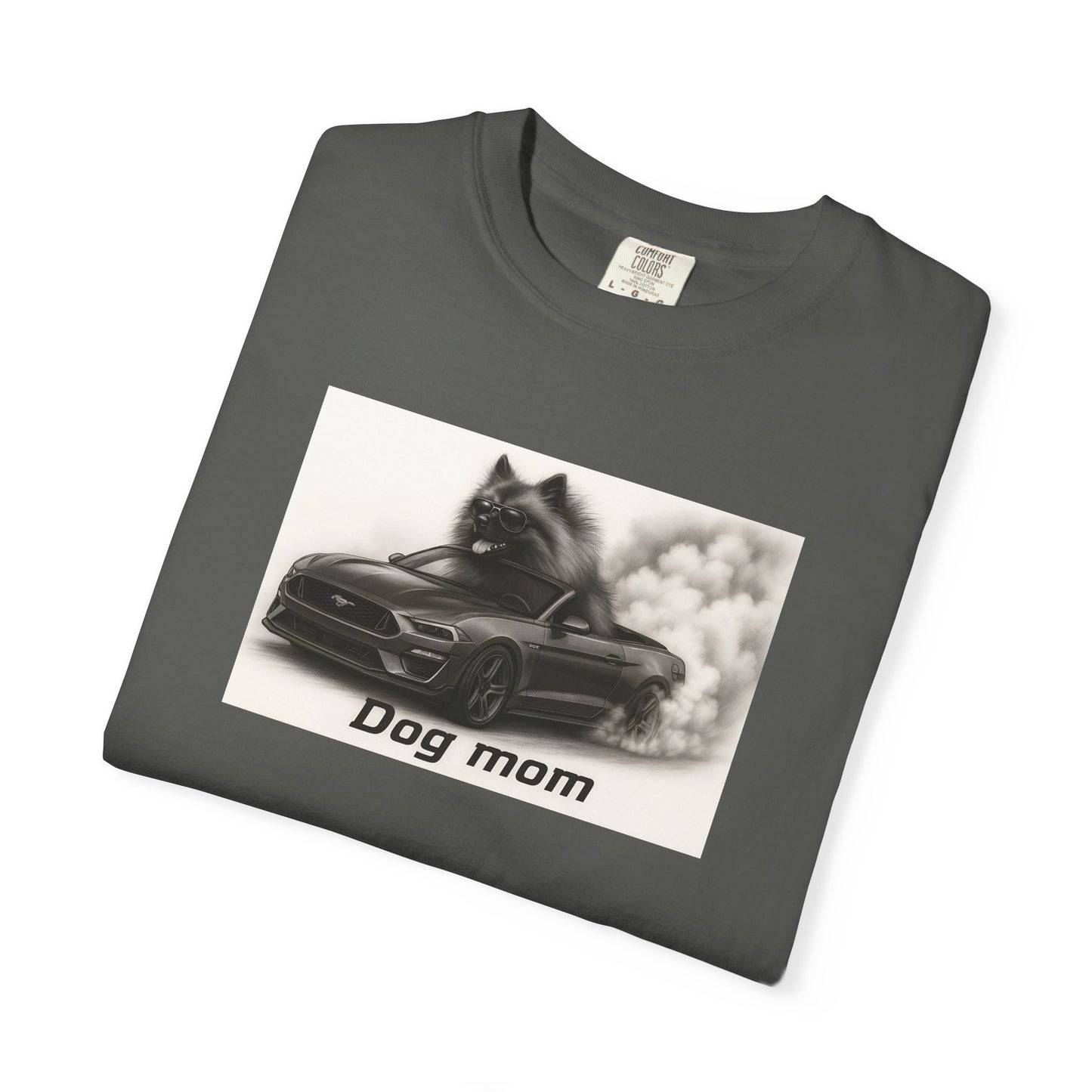 Dog Mom - Keeshond - “Cool Dogs in Cool Cars” T-Shirt Collection! 🐶🚗