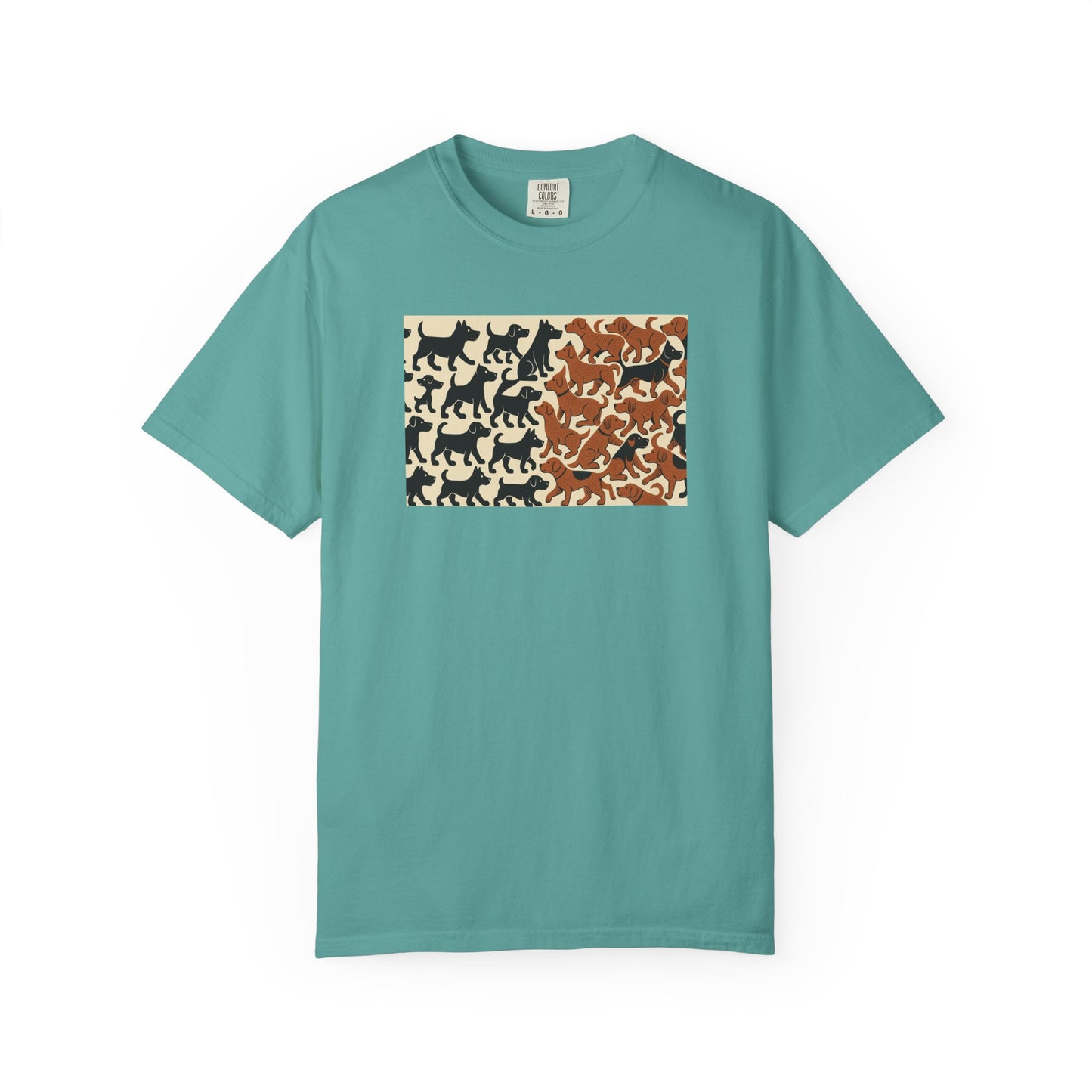 Vintage Dog Print Unisex T-Shirt - Casual Wear for Animal Lovers