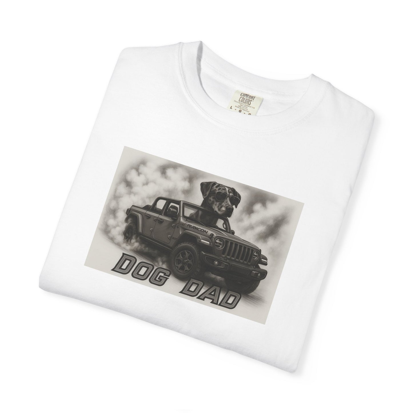 Dog Dad - Catahoula - Cool Dogs in Cool Cars T-Shirt Collection | Funny Dog Lover Apparel for Men