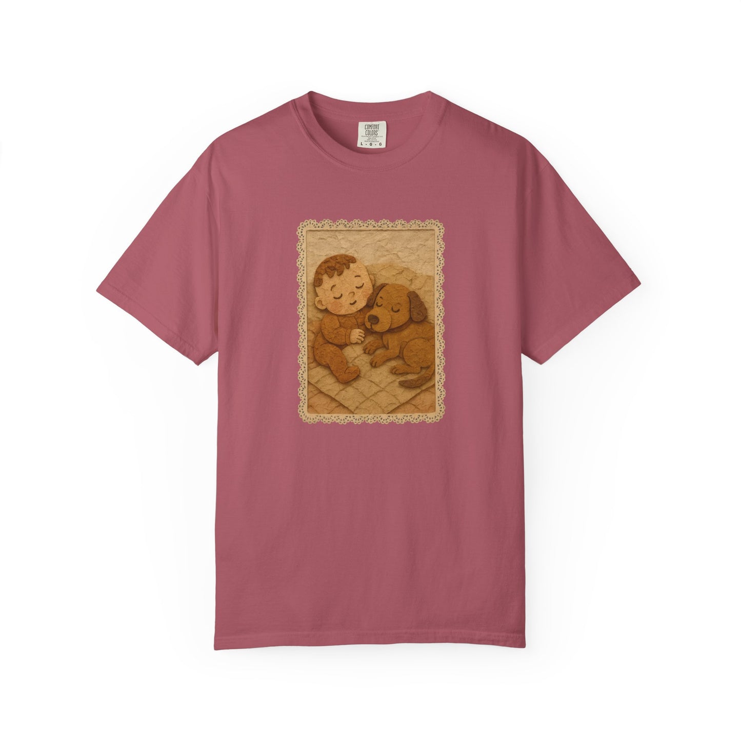 Cute Baby & Puppy Graphic Tee, Cozy Shirt for Dog Lovers and Parents, Gifts for Baby Showers, Birthdays, or Any Celebration