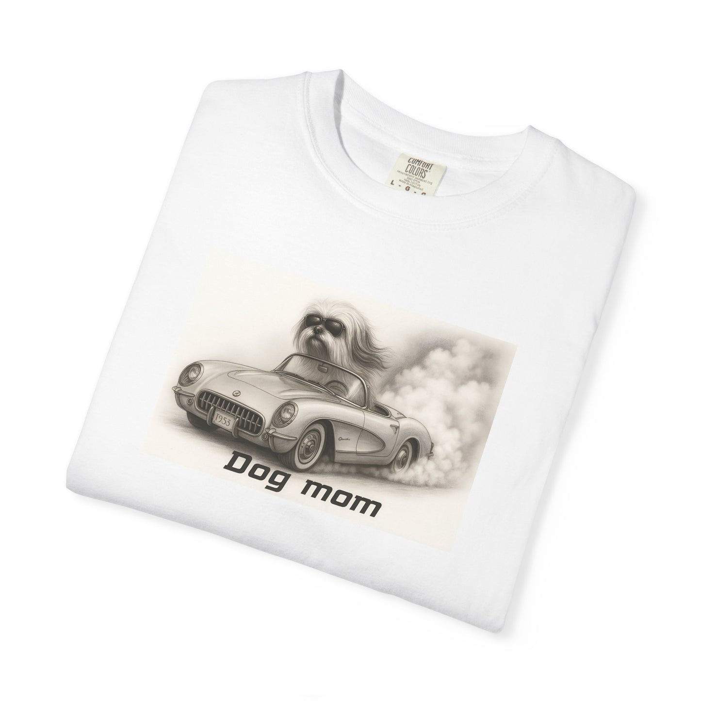 Dog Mom - Lhasa Apso- “Cool Dogs in Cool Cars” T-Shirt Collection! 🐶🚗