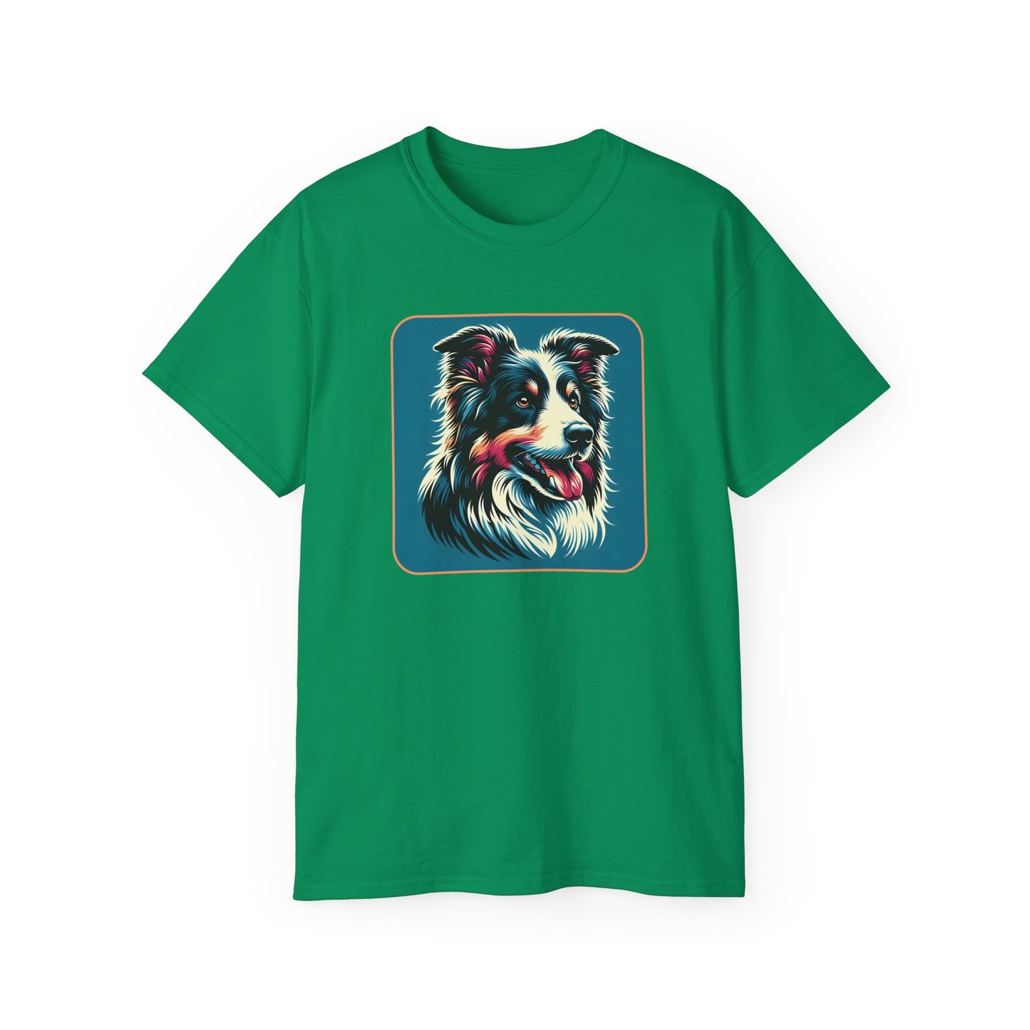 ⚡ Brain & Beauty – Colorful Border Collie Tee - Perfect for Pet Lovers