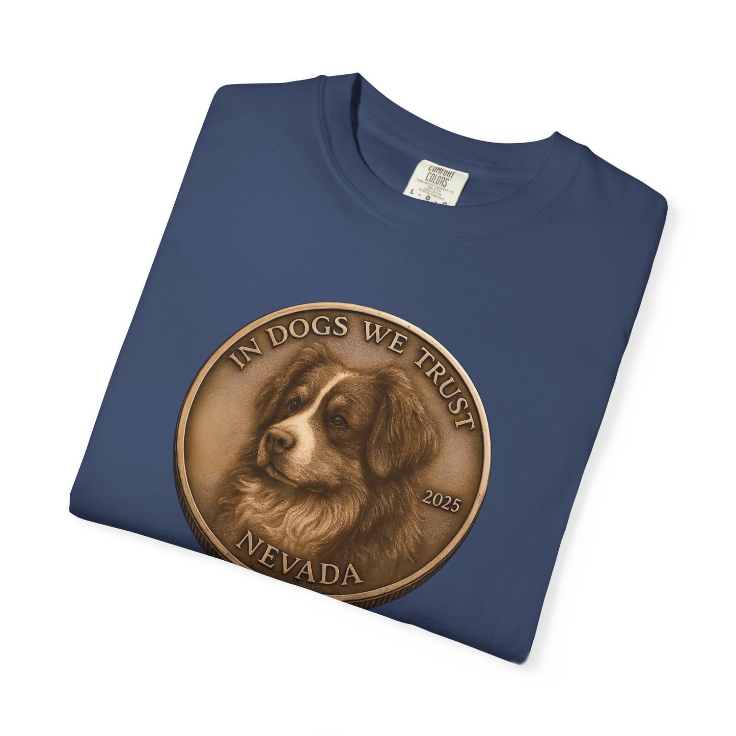 Nevada State Coin T-Shirt Collection - Proud Dog Breed Illustrations