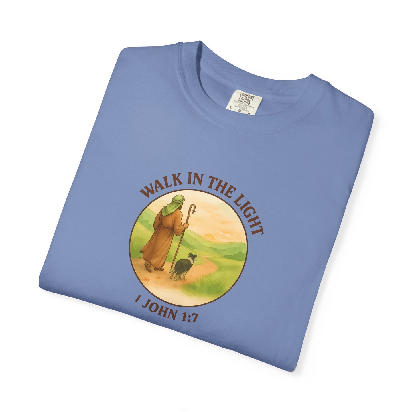 Walk in the light T-Shirt, Casual Fashion Tee, Motivational Gift, Unisex Graphic Tee, Perfect for Gifts and Celebrations