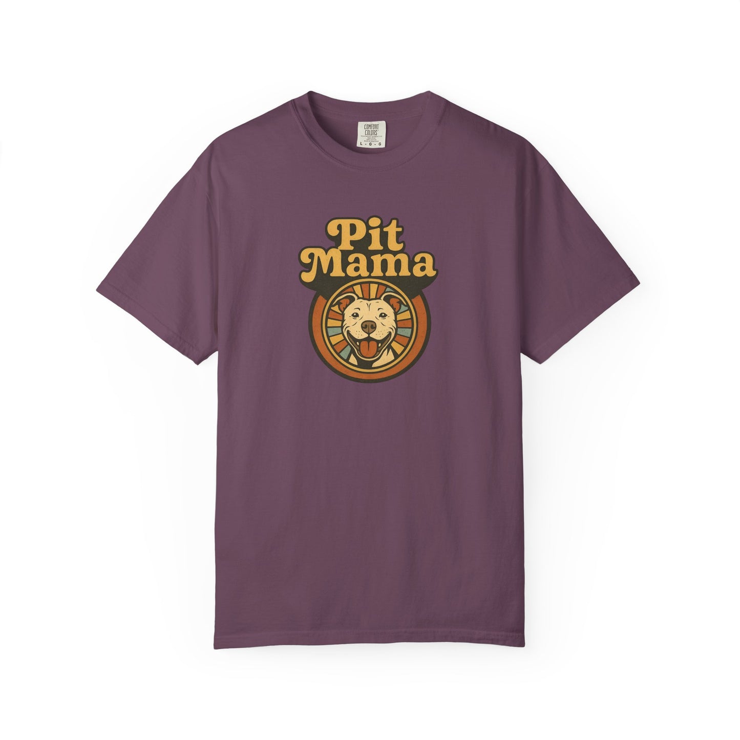 Pit Mama Unisex Garment-Dyed T-shirt | Perfect for Dog Lovers, Animal Advocates, Casual Wear, Mother's Day Gift, Pet Enthusiasts