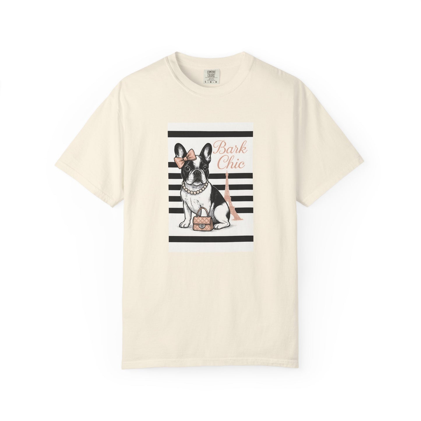 Chic Dog Lover T-shirt, Bark Chic Tee, Unisex Graphic Shirt, Pet Lover Gift, Comfortable Everyday Wear, Cute Animal Apparel