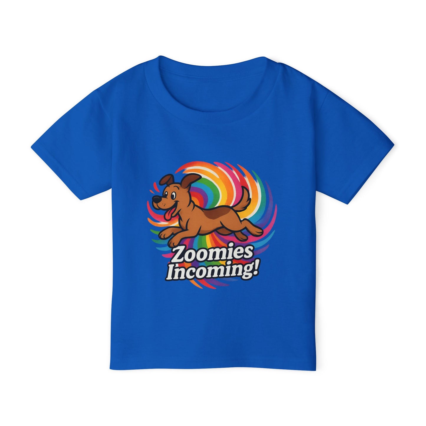 Playful Toddler T-Shirt - "Zoomies Incoming!" Cute Dog Tee, Kids Apparel, Fun Gift for Birthdays, Pet Lovers, Playtime