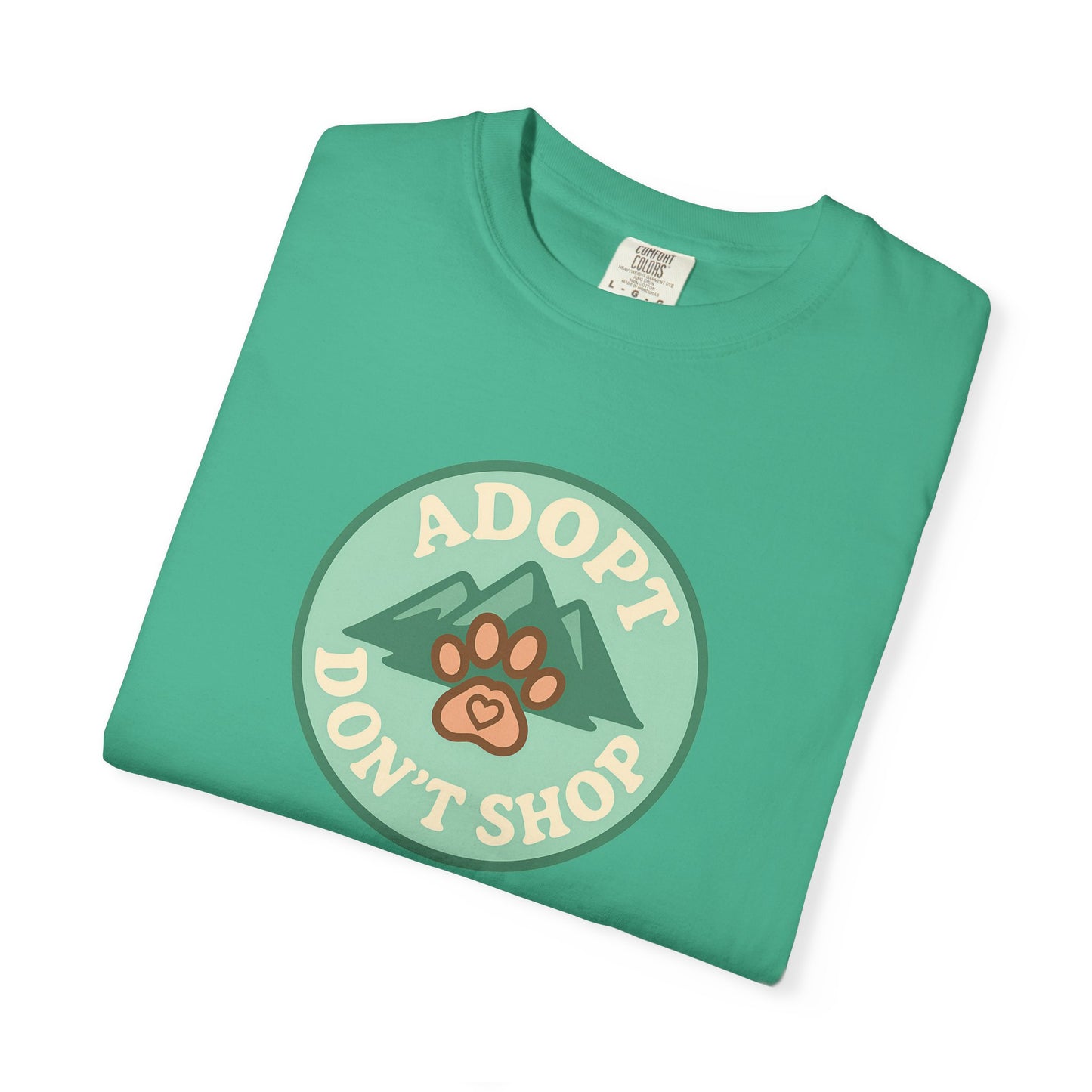 Adopt Don't Shop T-shirt, Unisex Tee, Animal Lover Gift, Pet Adoption Awareness, Casual Wear, Eco-Friendly Fashion, Dog Mom Shirt
