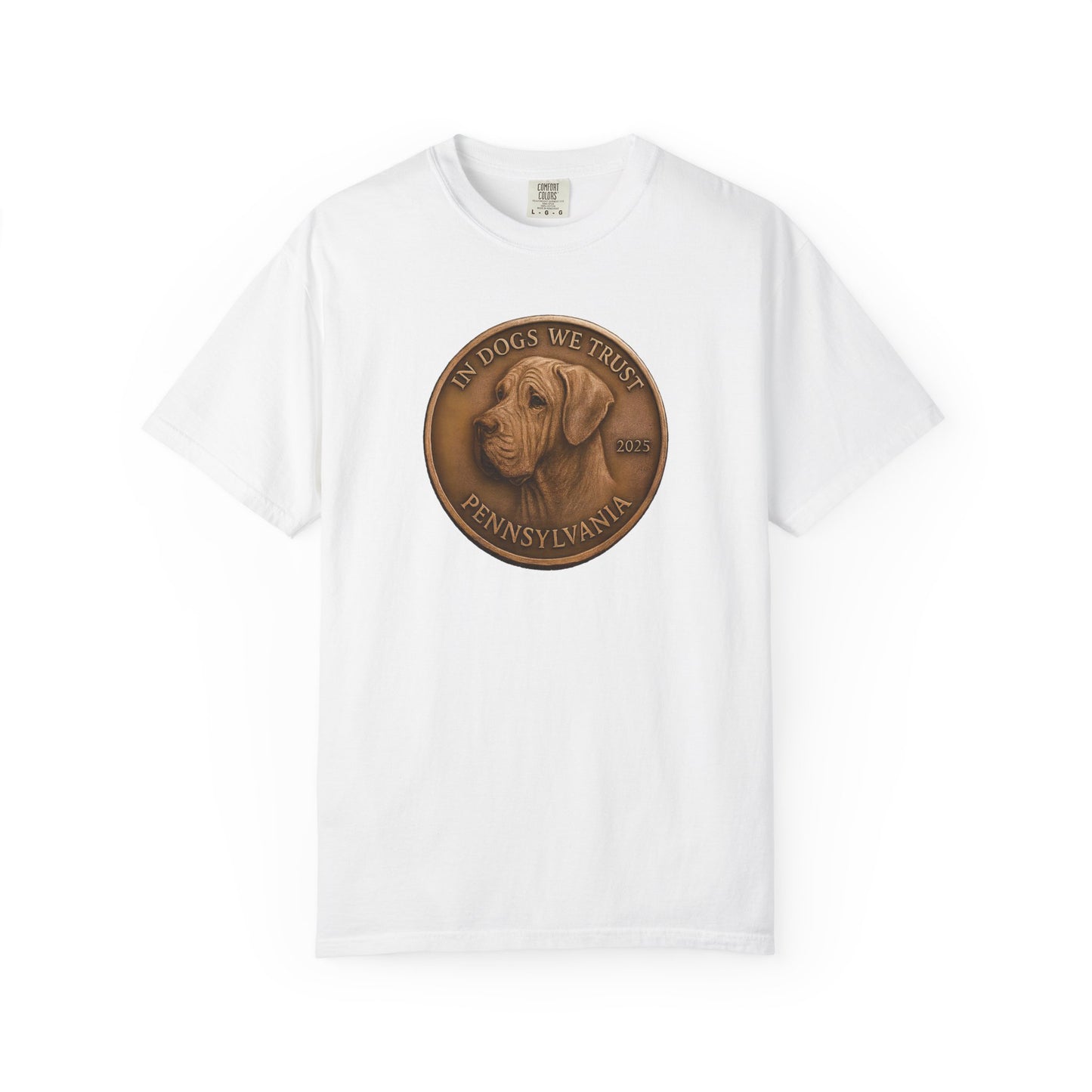 Pennsylvania State Coin T-Shirt Collection - Proud Dog Breed Illustrations