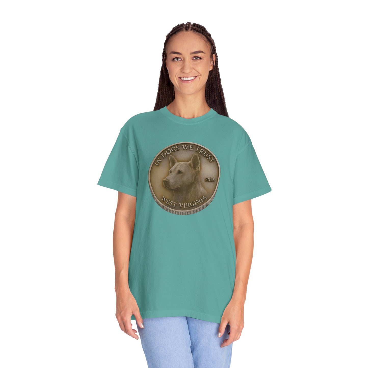 West Virginia State Coin T-Shirt Collection - Proud Dog Breed Illustrations
