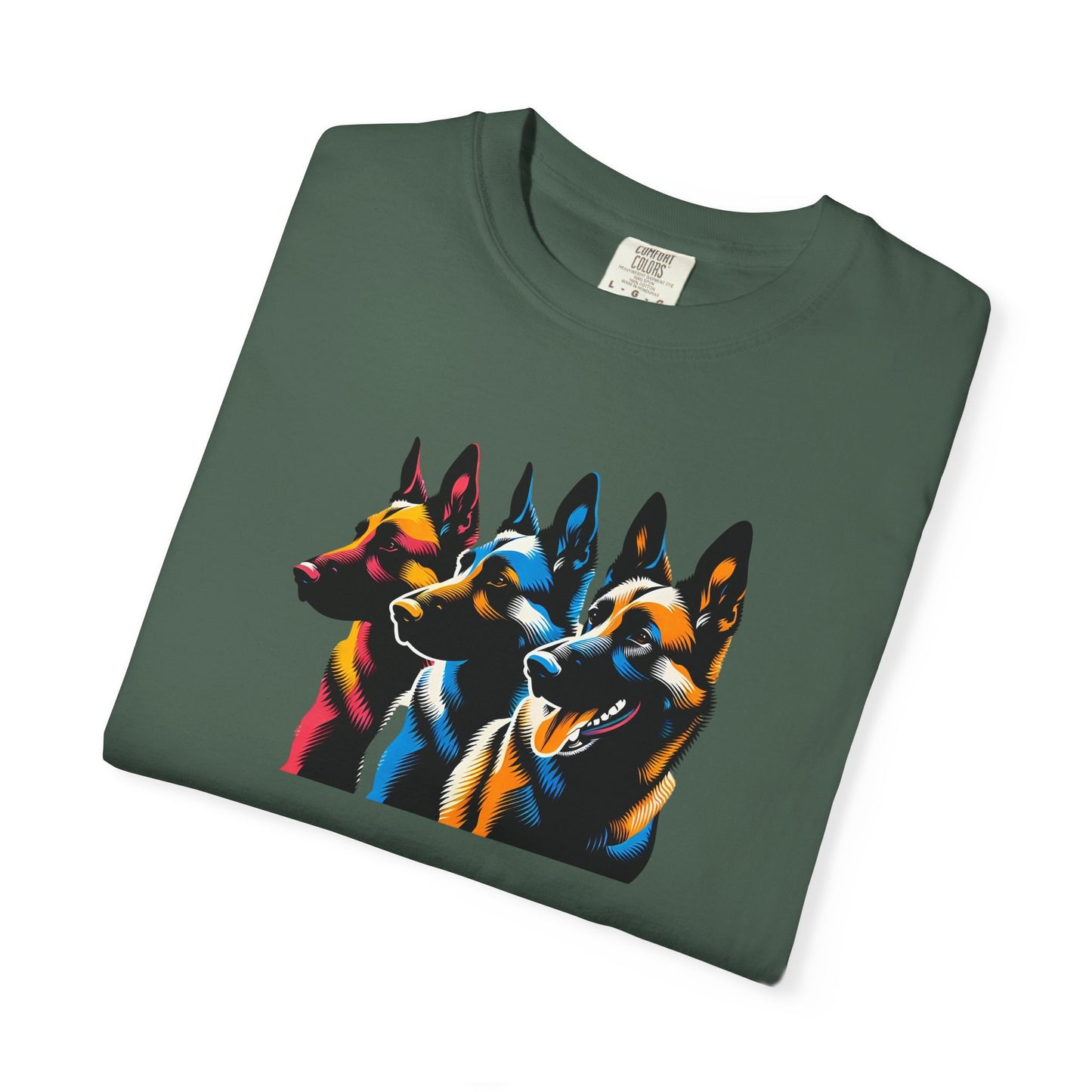 Colorful German Shepherd Unisex T-Shirt - Vibrant Dog Lover Tee
