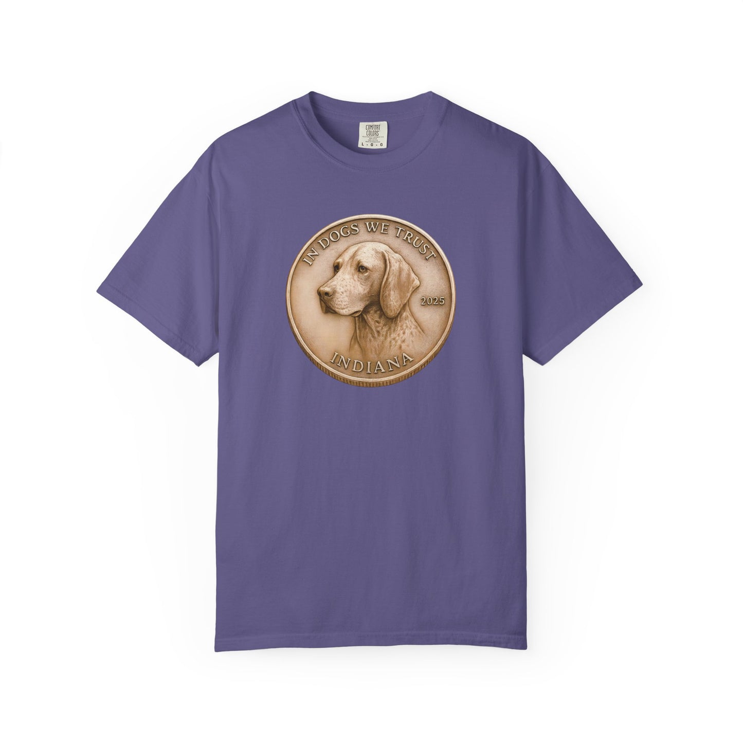 Indiana State Coin T-Shirt Collection - Proud Dog Breed Illustrations