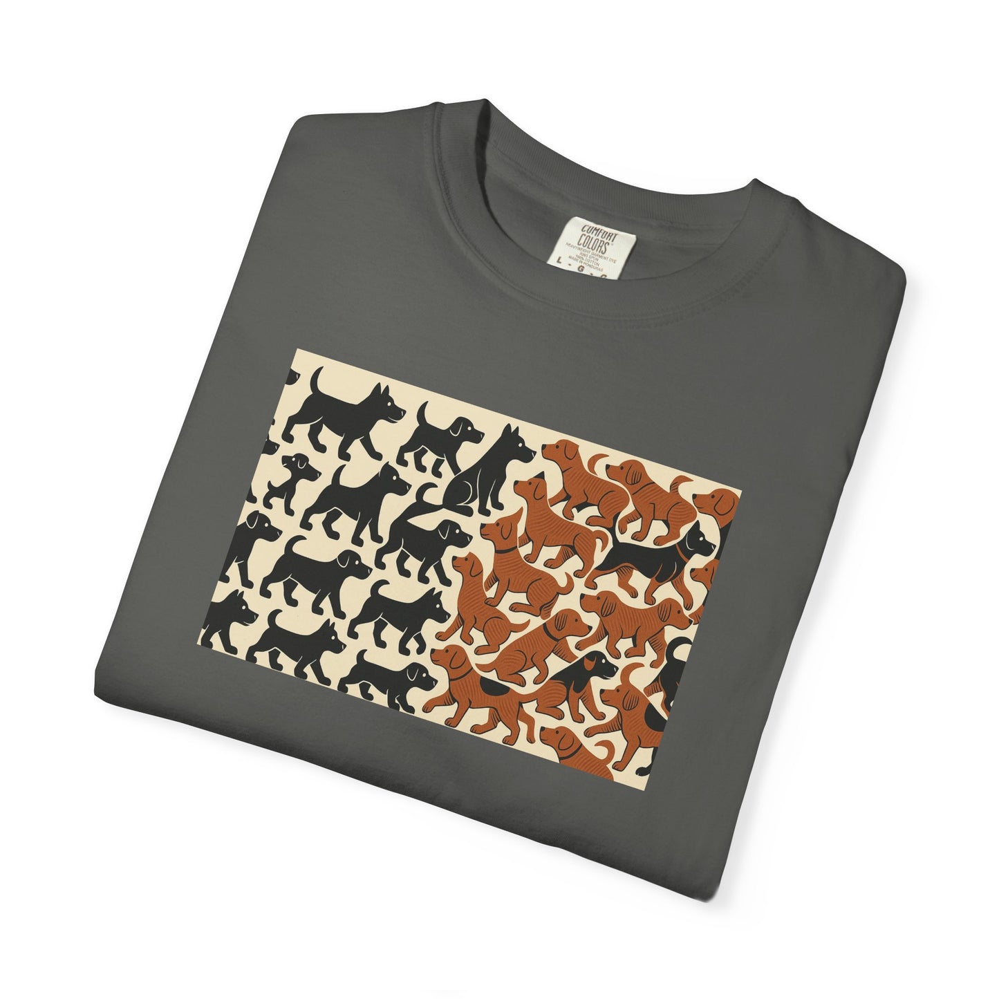 Vintage Dog Print Unisex T-Shirt - Casual Wear for Animal Lovers