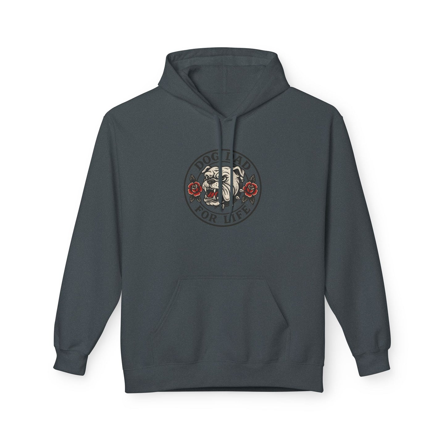 Dog Dad Fleece Hoodie, Unisex Softstyle Hooded Sweatshirt, Perfect Gift for Dog Lovers, Comfortable and Stylish