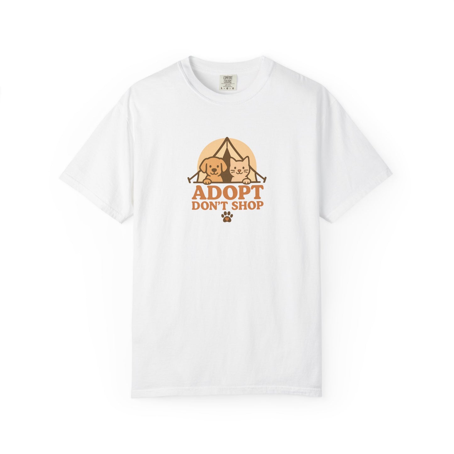 Adopt Don't Shop T-Shirt, Eco-Friendly Tee, Animal Rescue Shirt, Casual Wear, Gift for Pet Lovers, Perfect for Adoption Events