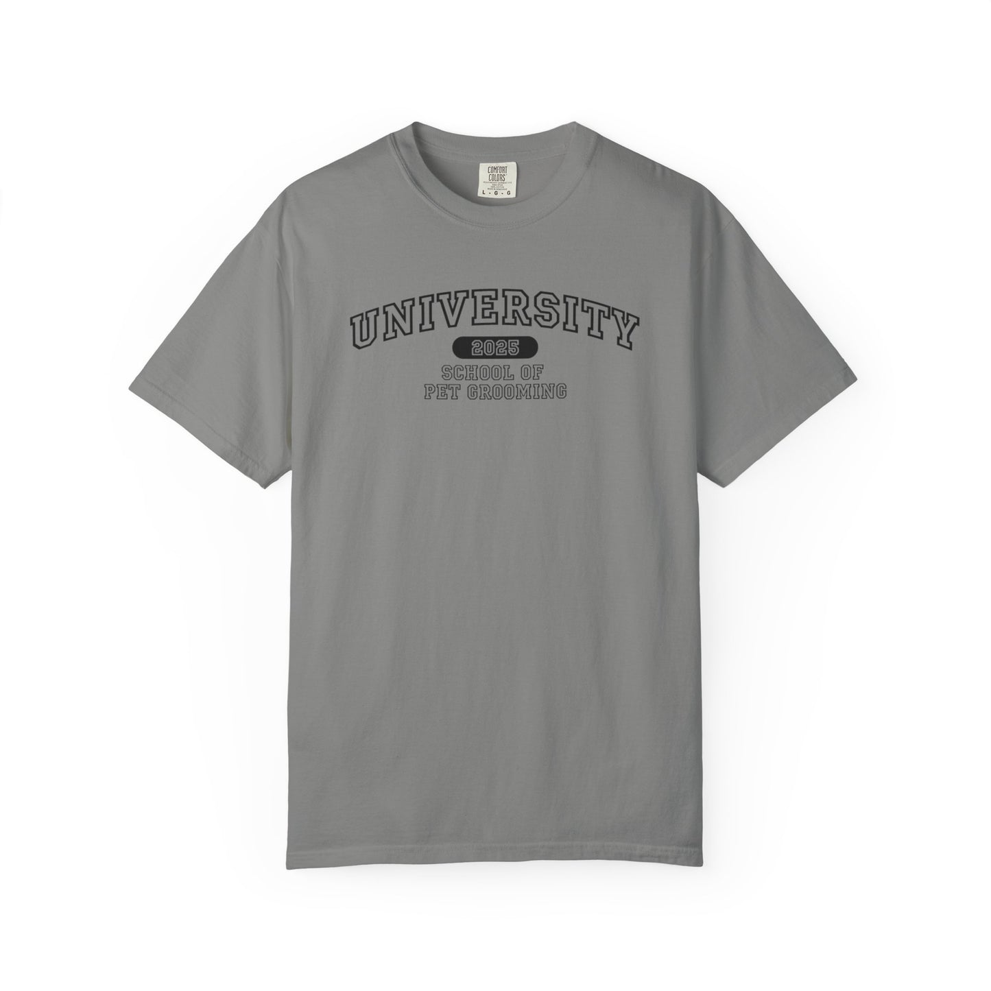 University School of Pet Grooming Unisex Garment-Dyed T-Shirt - University Style