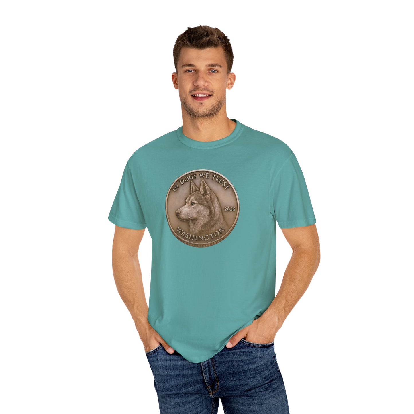 Washington State Coin T-Shirt Collection - Proud Dog Breed Illustrations