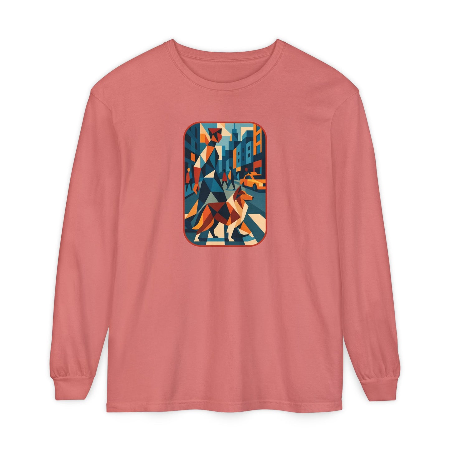 City Walk Tee for Animal Lovers, Casual Wear, Gift for Him/Her, Art-Inspired Apparel, Unique Artwork T-Shirt