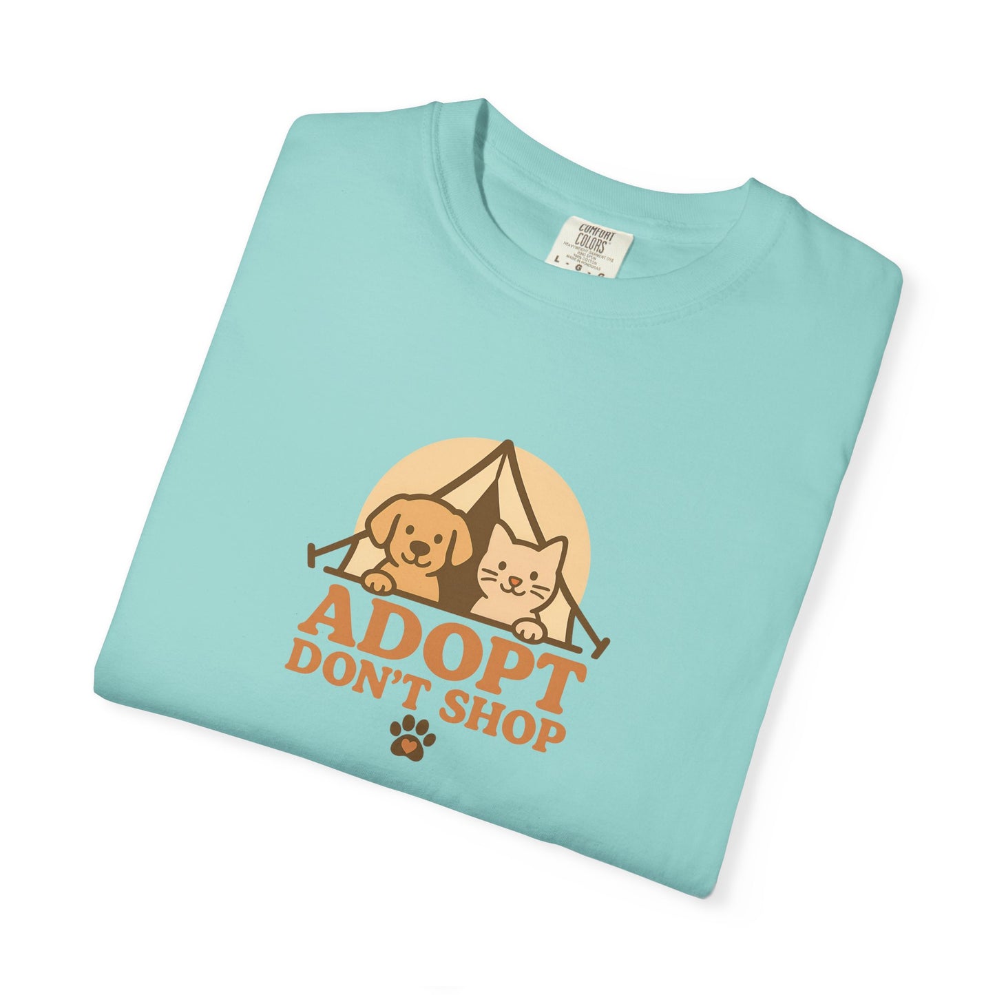 Adopt Don't Shop T-Shirt, Eco-Friendly Tee, Animal Rescue Shirt, Casual Wear, Gift for Pet Lovers, Perfect for Adoption Events