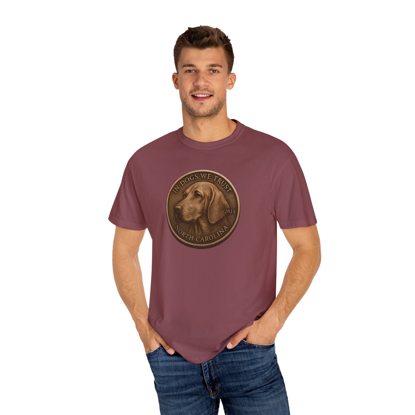 North Carolina State Coin T-Shirt Collection - Proud Dog Breed Illustrations