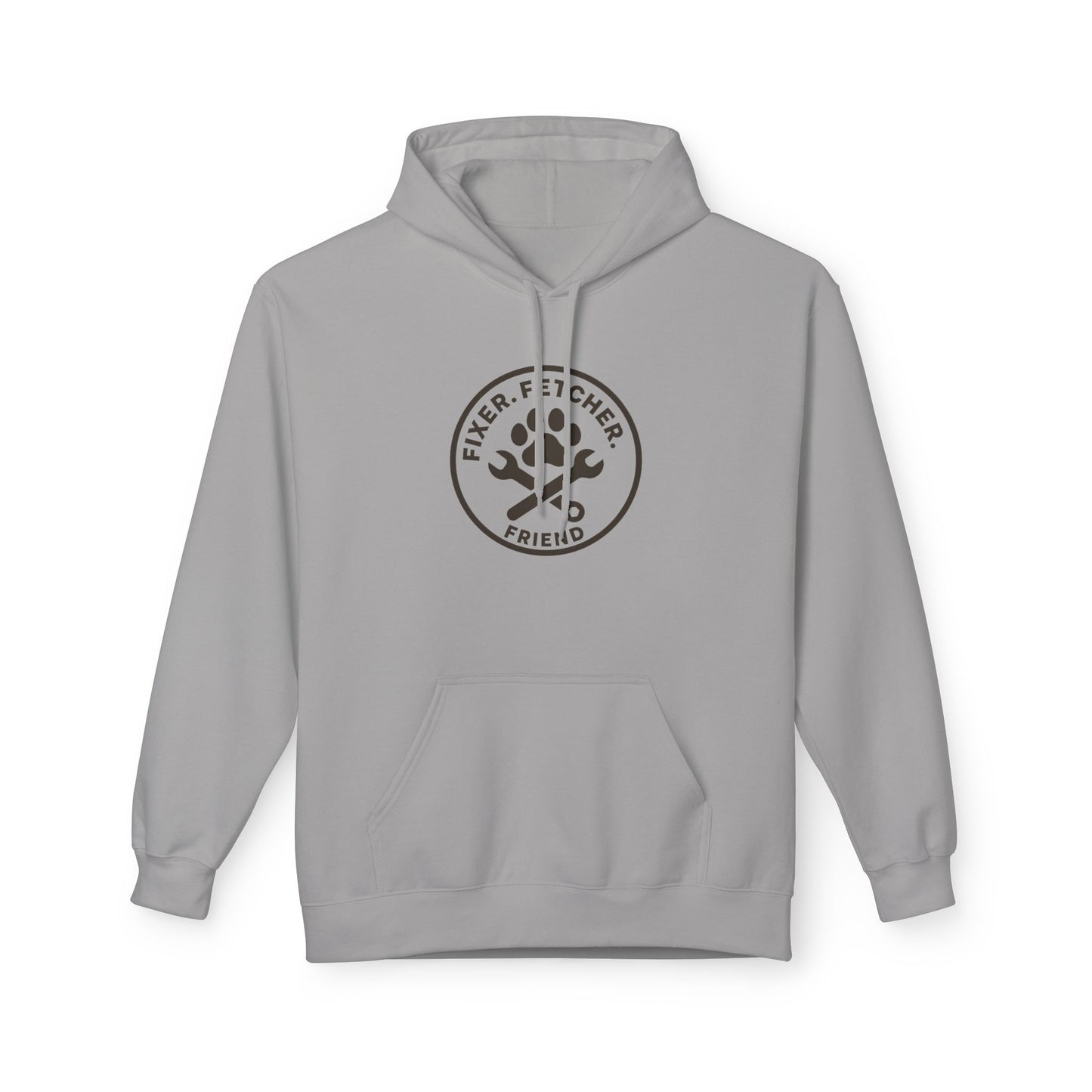 Dog Dad Fleece Hoodie, Unisex Softstyle Hooded Sweatshirt, Perfect Gift for Dog Lovers, Comfortable and Stylish