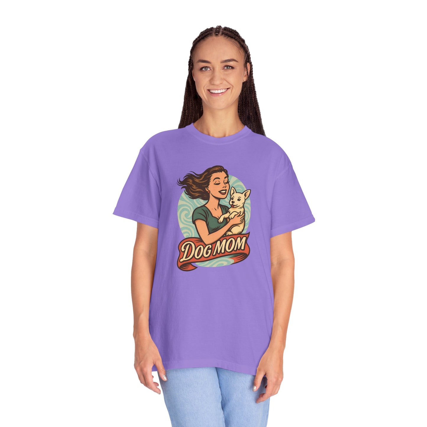 Dog Mom T-Shirt, Unisex Tee for Pet Lovers, Gift for Dog Owners, Casual Wear, Animal Lover Apparel
