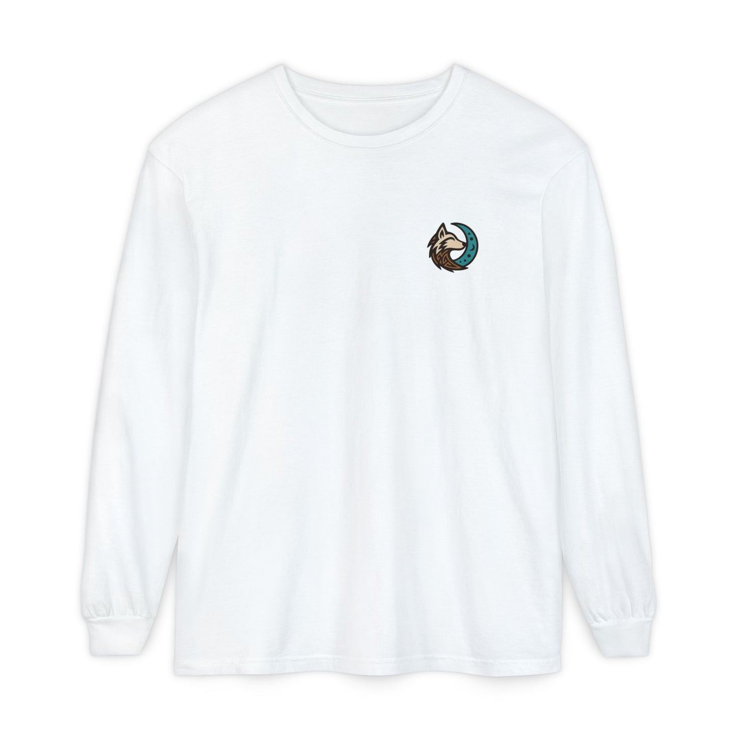 Mystical Indian Princess and a Wolf Long sleeve Tee