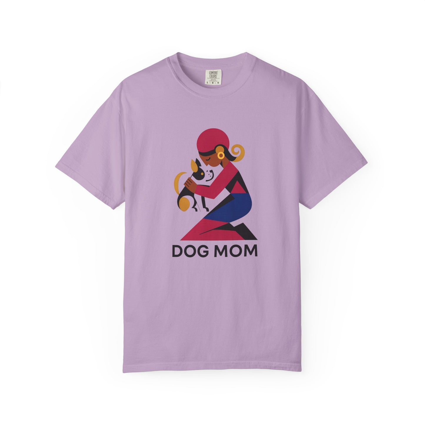 Dog Mom Garment-Dyed T-Shirt, Gift for Dog Lovers, Casual Wear, Pet Owner Apparel, Mother's Day Gift, Animal Lover Tee