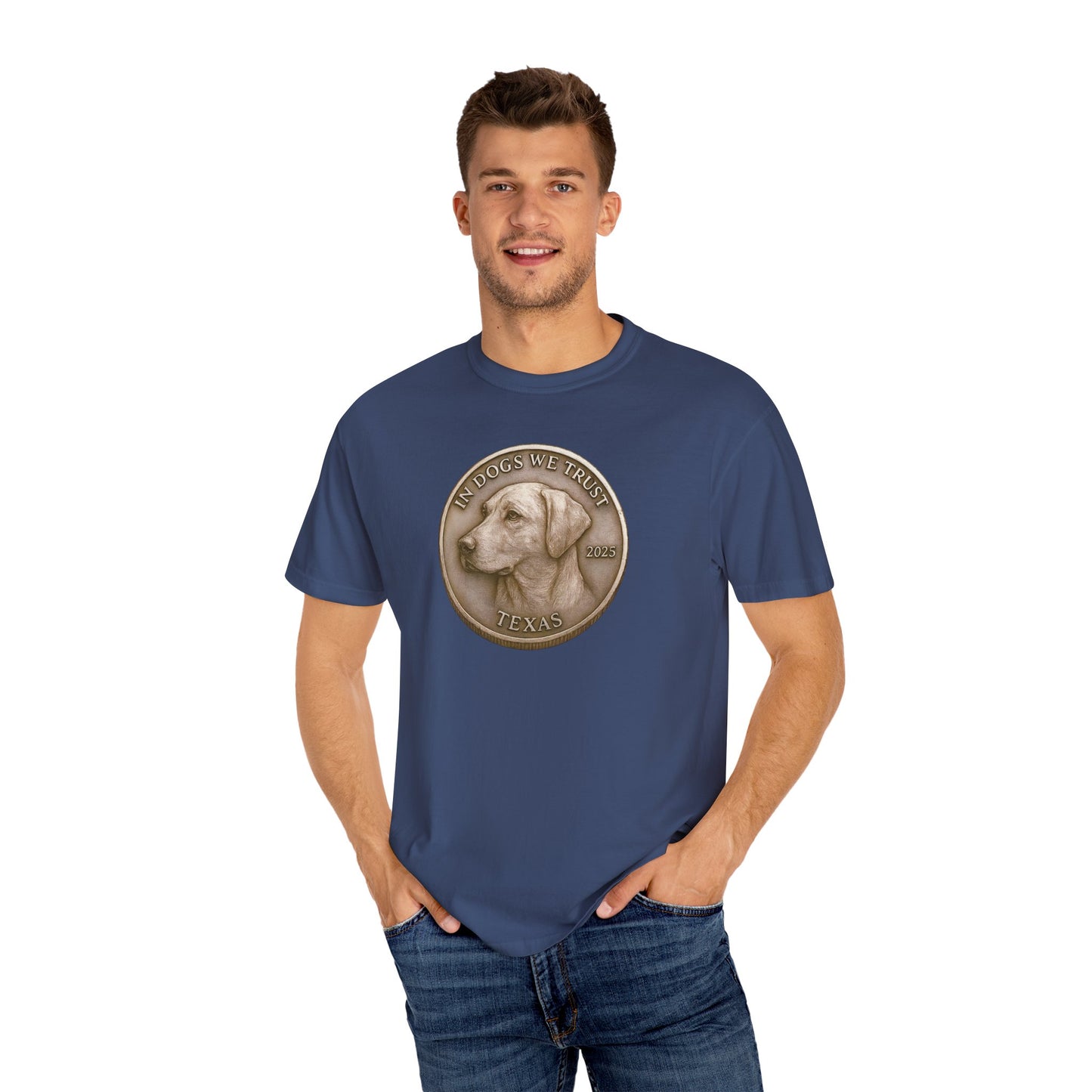 Texas State Coin T-Shirt Collection - Proud Dog Breed Illustrations