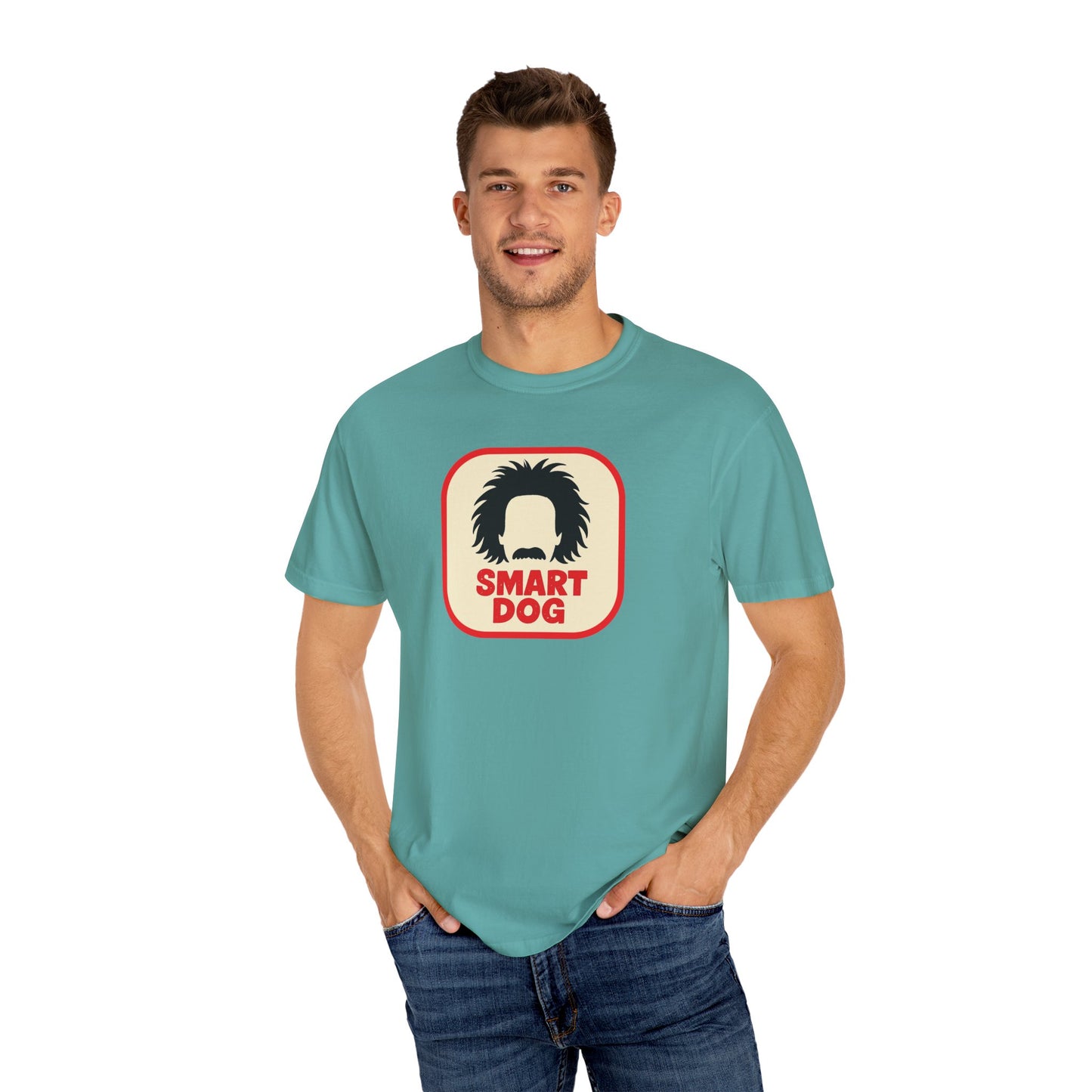 Dog Lover Graphic T-shirt - Smart Dog, Albert Einstein Design