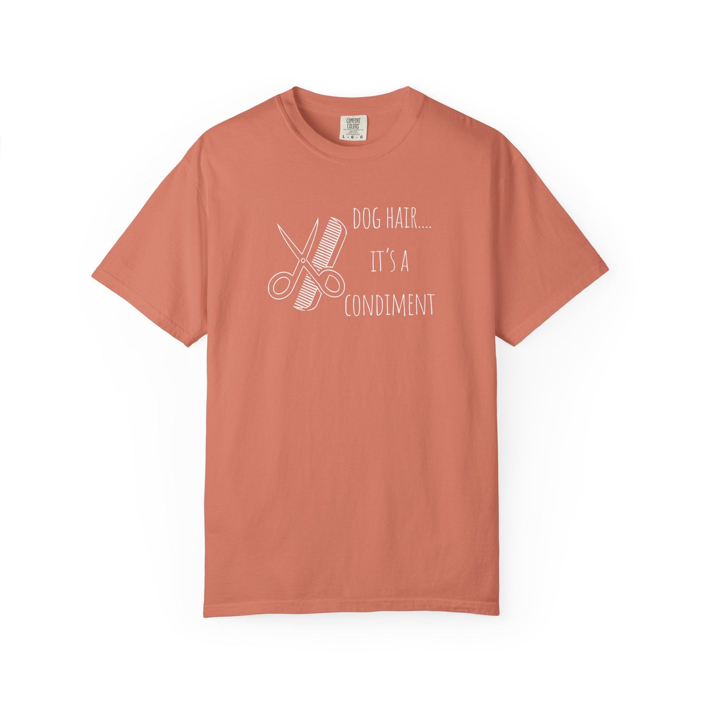 Dog Lover Unisex T-shirt - 'Dog Hair... It's a Condiment'