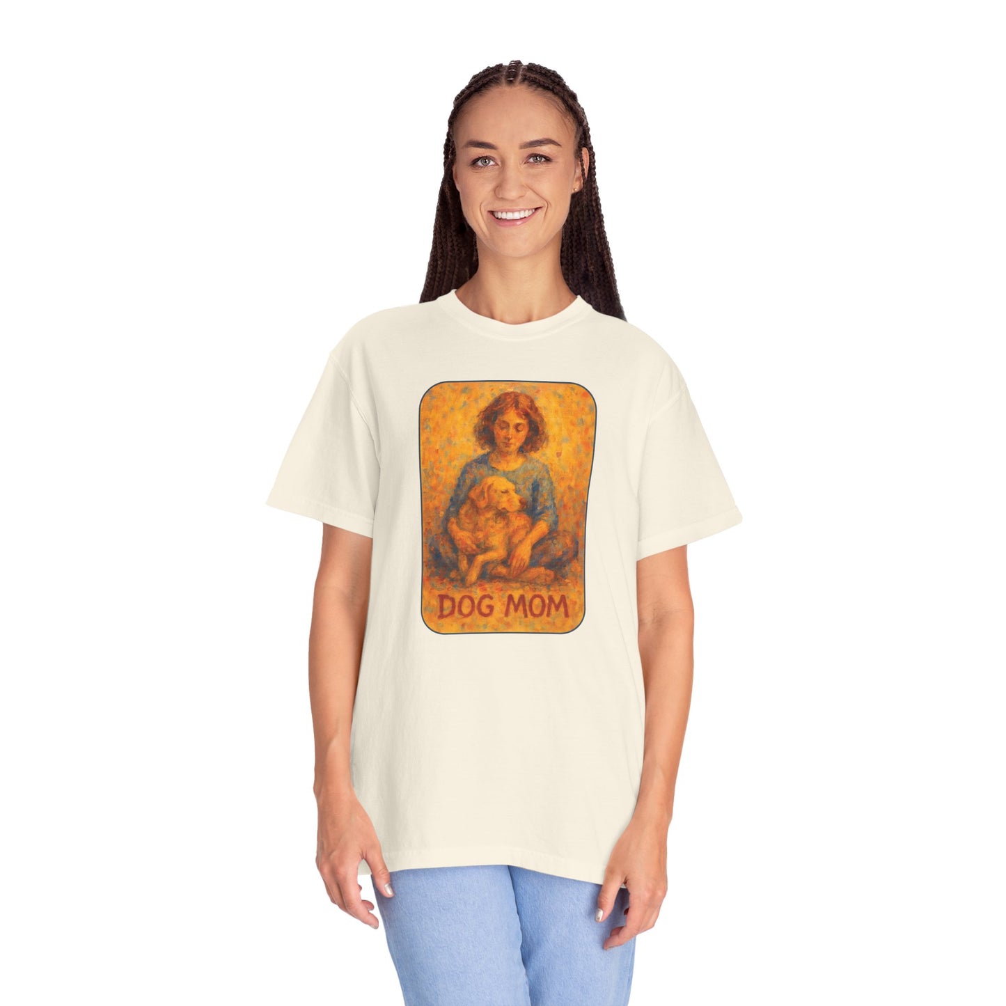 Dog Mom Vintage Style Unisex T-Shirt, Cute Dog Lover Gift, Pet Parent Tee, Casual Wear, Great for Birthdays, Dog Appreciation Day