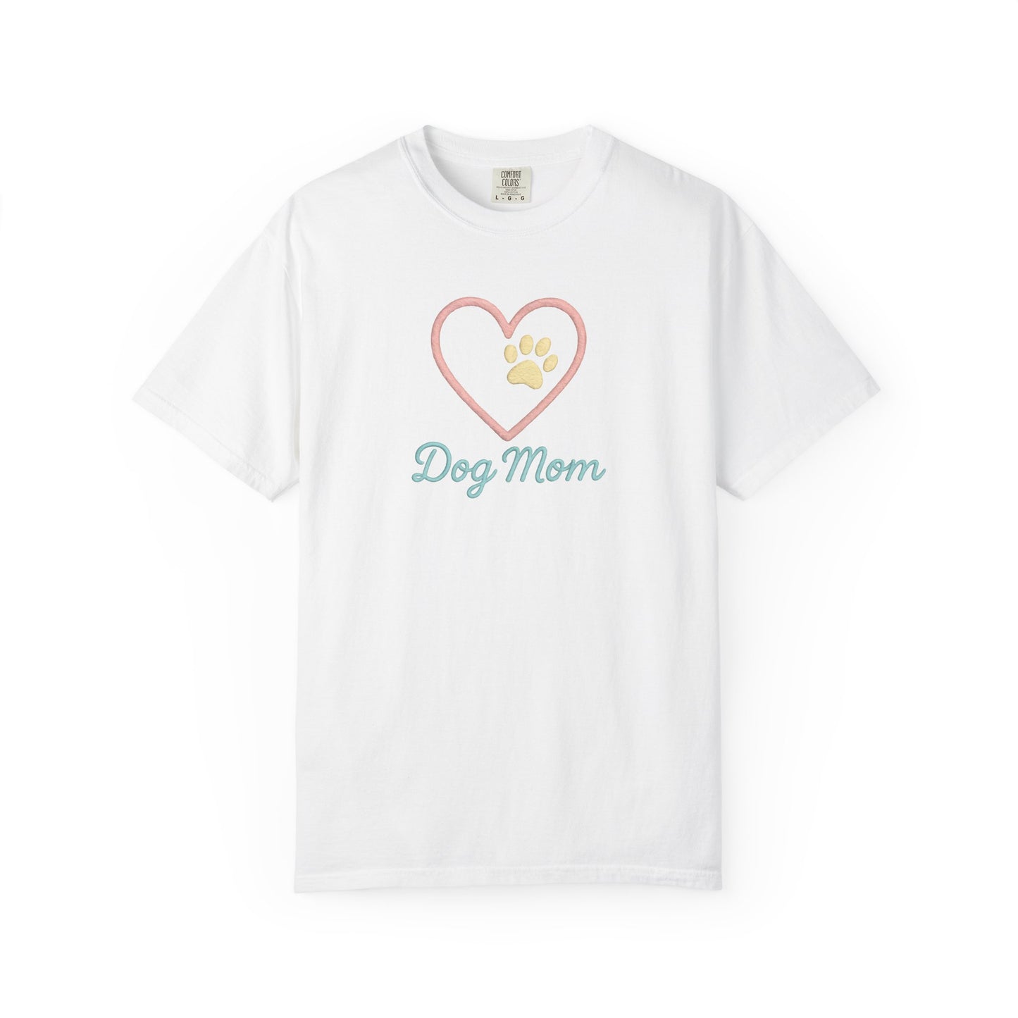 Dog Mom T-Shirt, Garment-Dyed Tee for Dog Owners, Perfect Gift for Pet Lovers, Casual Wear, Animal Lover Shirt
