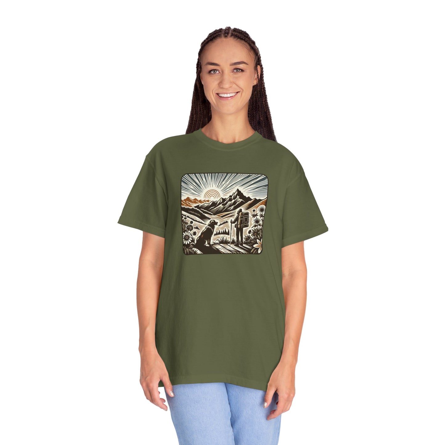 Adventure Awaits Unisex Garment-Dyed T-Shirt