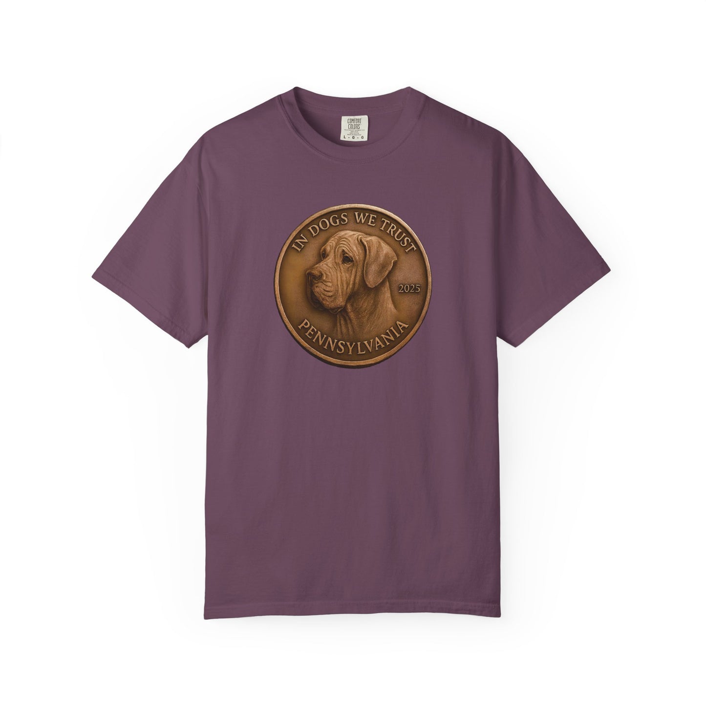 Pennsylvania State Coin T-Shirt Collection - Proud Dog Breed Illustrations