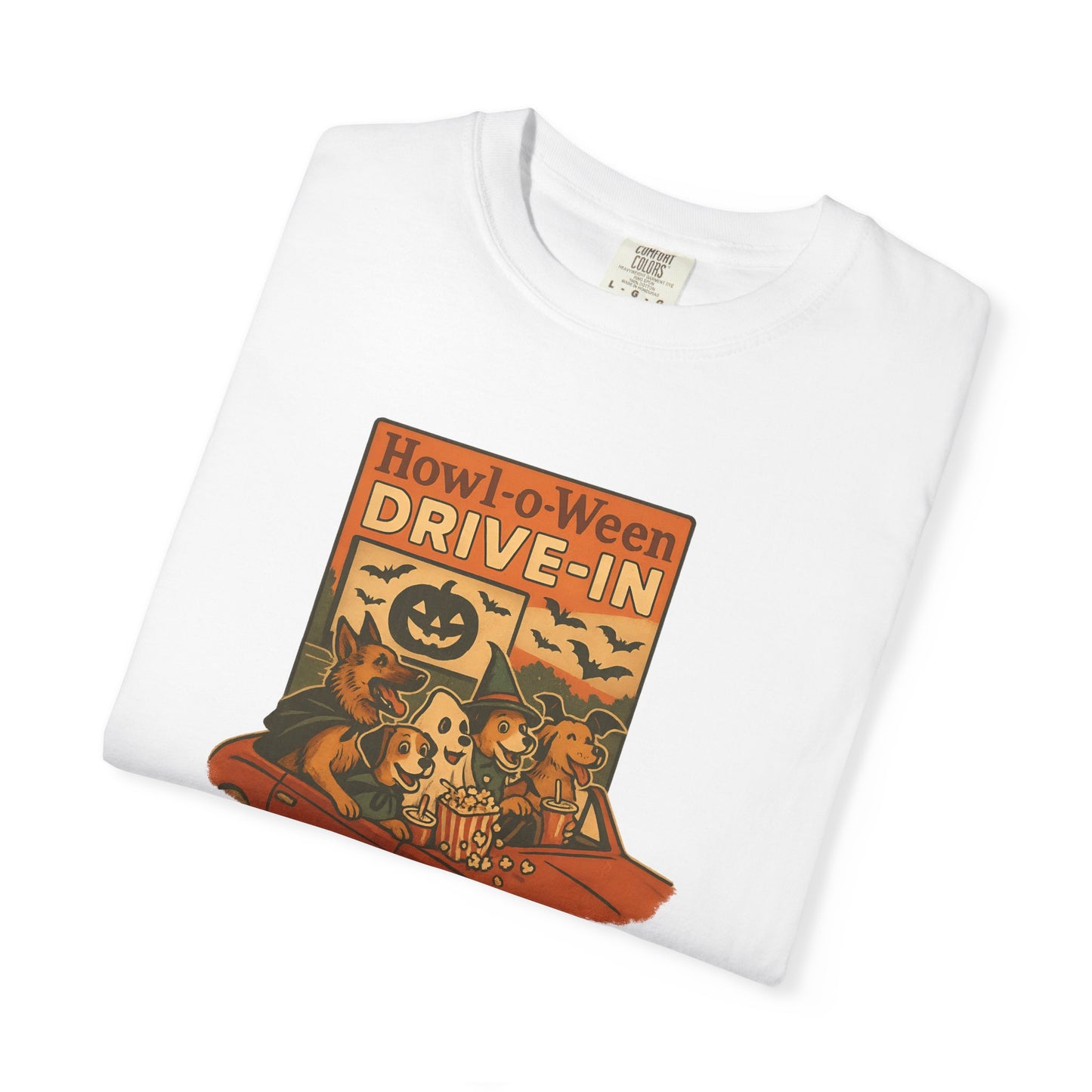 Vintage Halloween Drive-In T-Shirt, Spooky Tee, Fall Fashion, Unisex Graphic Shirt, Halloween Party Outfit, Gift for Monster Movie Lovers
