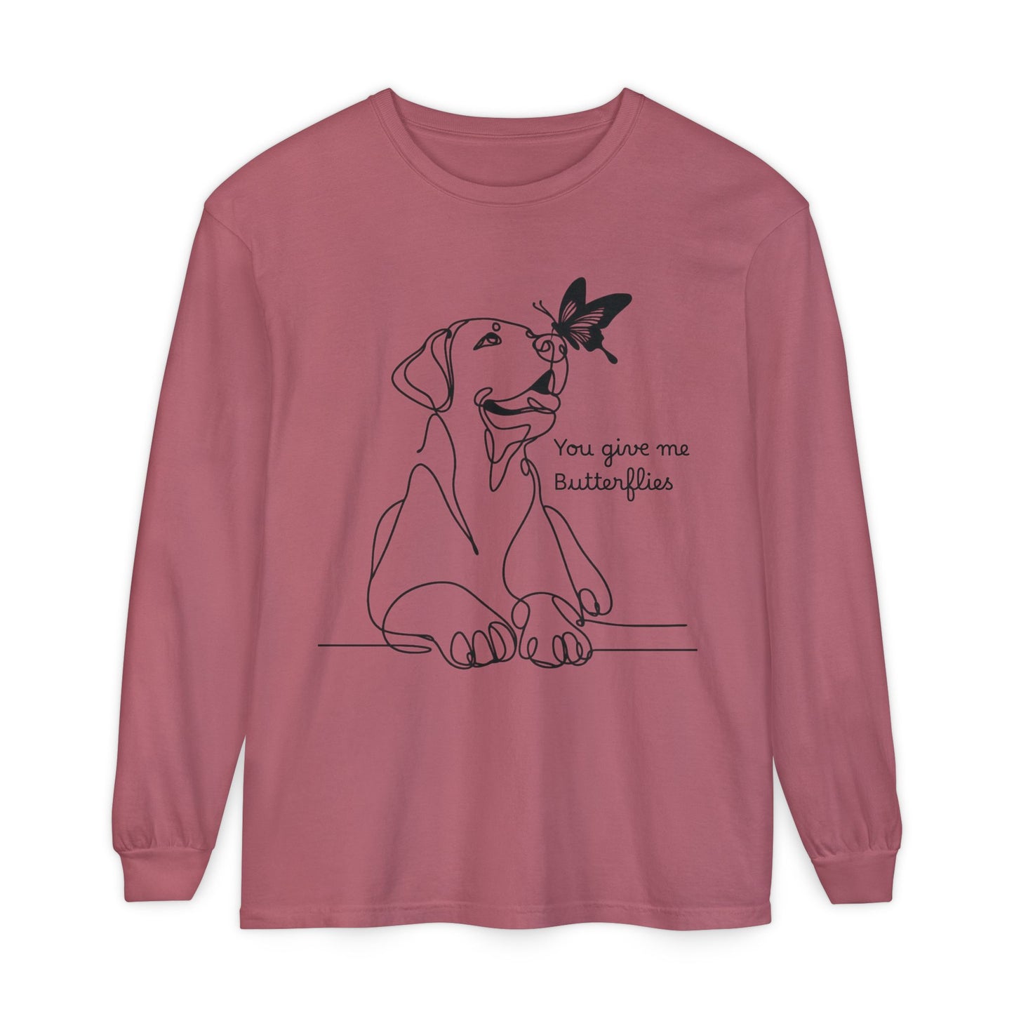 You Give Me Butterflies Dog Long Sleeve T-Shirt